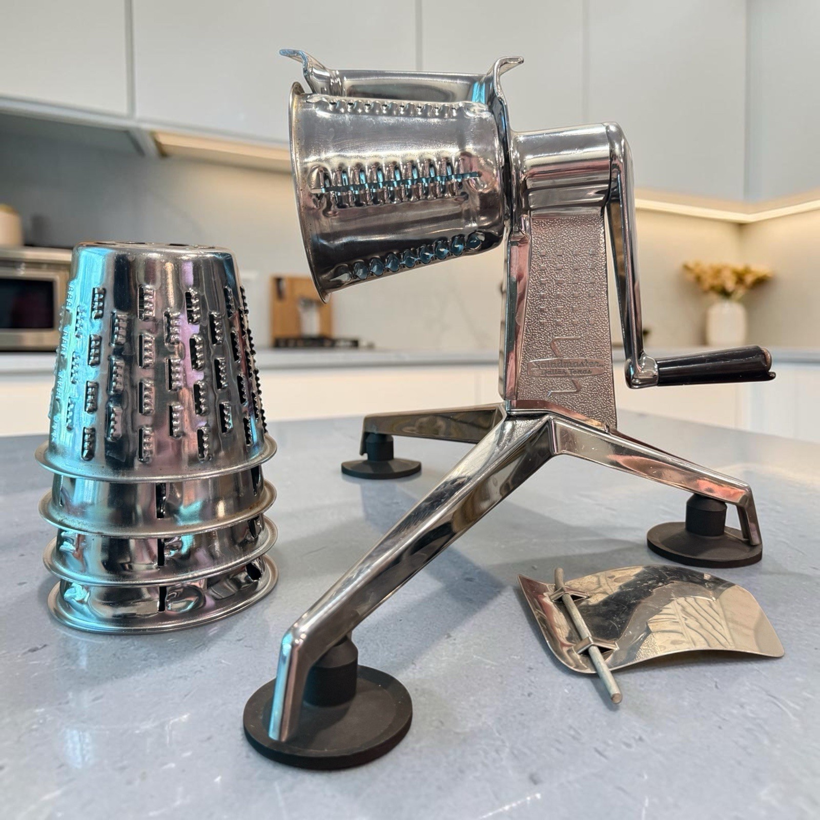 Saladmaster Machine with 5 Cones Manual Food Processor Slicer Grater Shredder