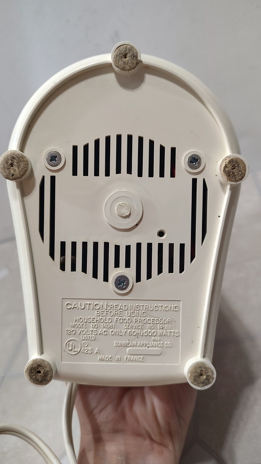 Sunbeam Oskar Chopper Food Processor Chopper France 500w 14081 Tested (Video)