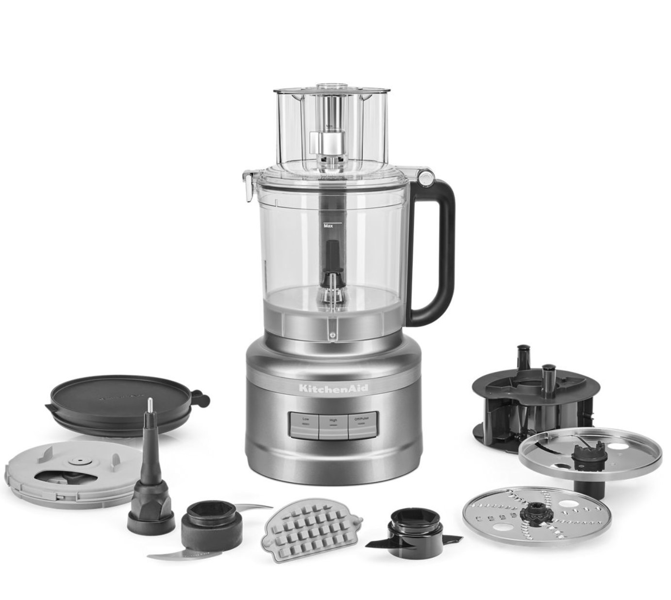 KitchenAid® 13-Cup Food Processor with Dicing – Contour Silver