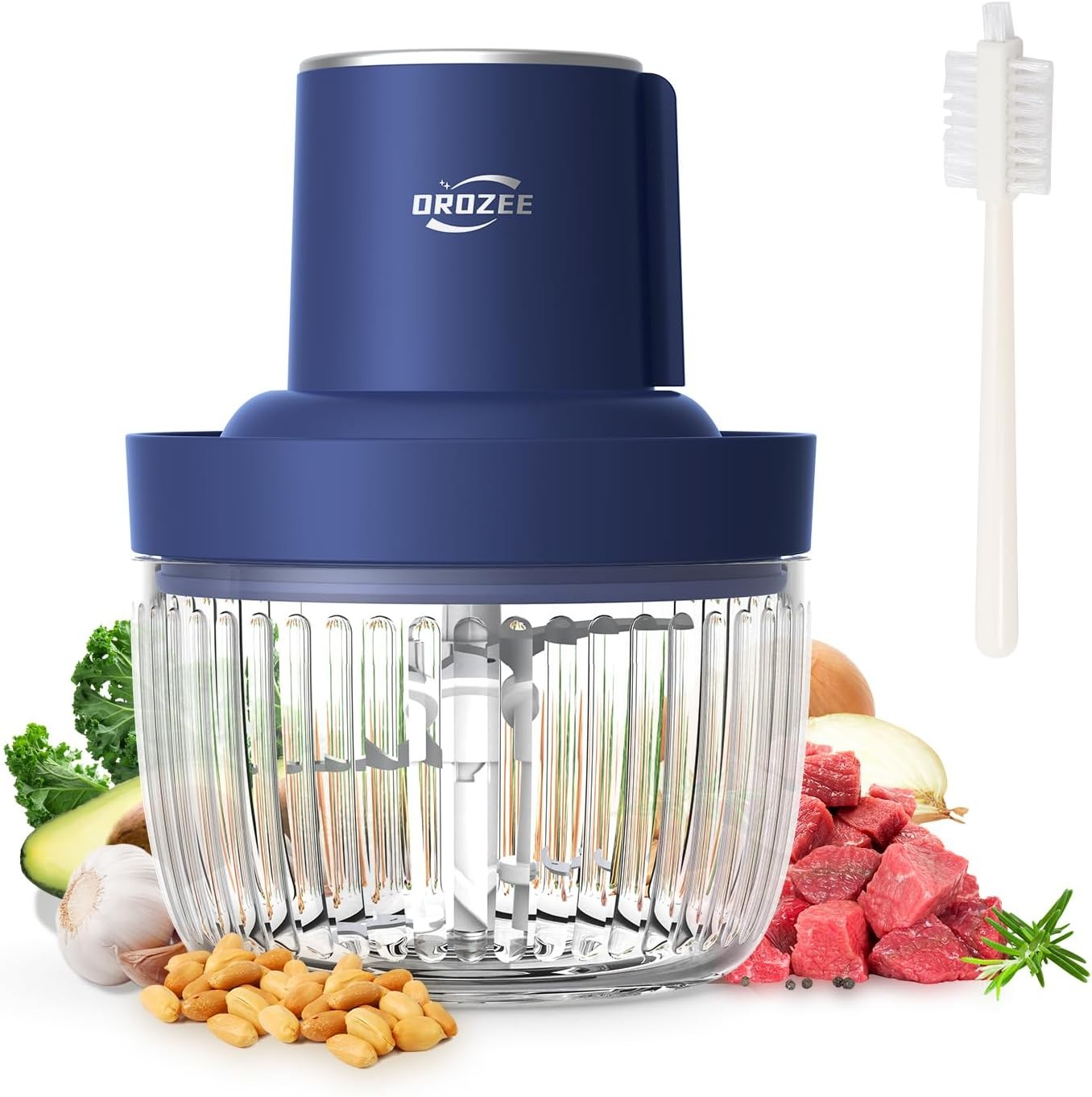 Deluxe Food Processor, Electric Food Chopper with 1.8L (8 Cup) Capacity Glass…