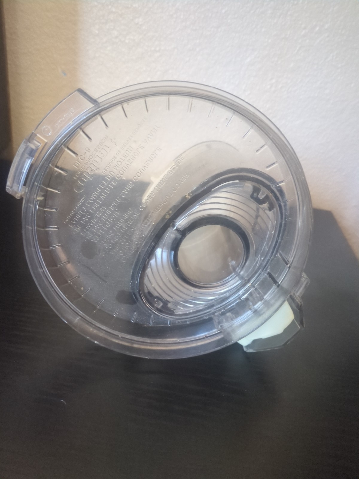 Cuisinart Food Processor DLC-8 Lid Chute NO Pusher Parts DLC-877B