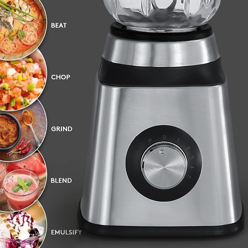 Food Processor & Vegetable Chopper double-head mixing，6 Cups，Metal