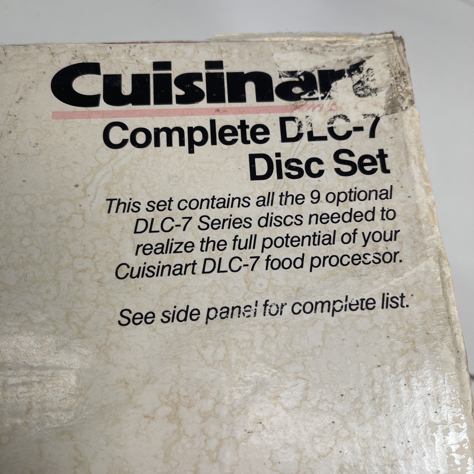 Cuisinart DLC-7 Food Processor 9 Disc Set DLC-070 Blades – Complete