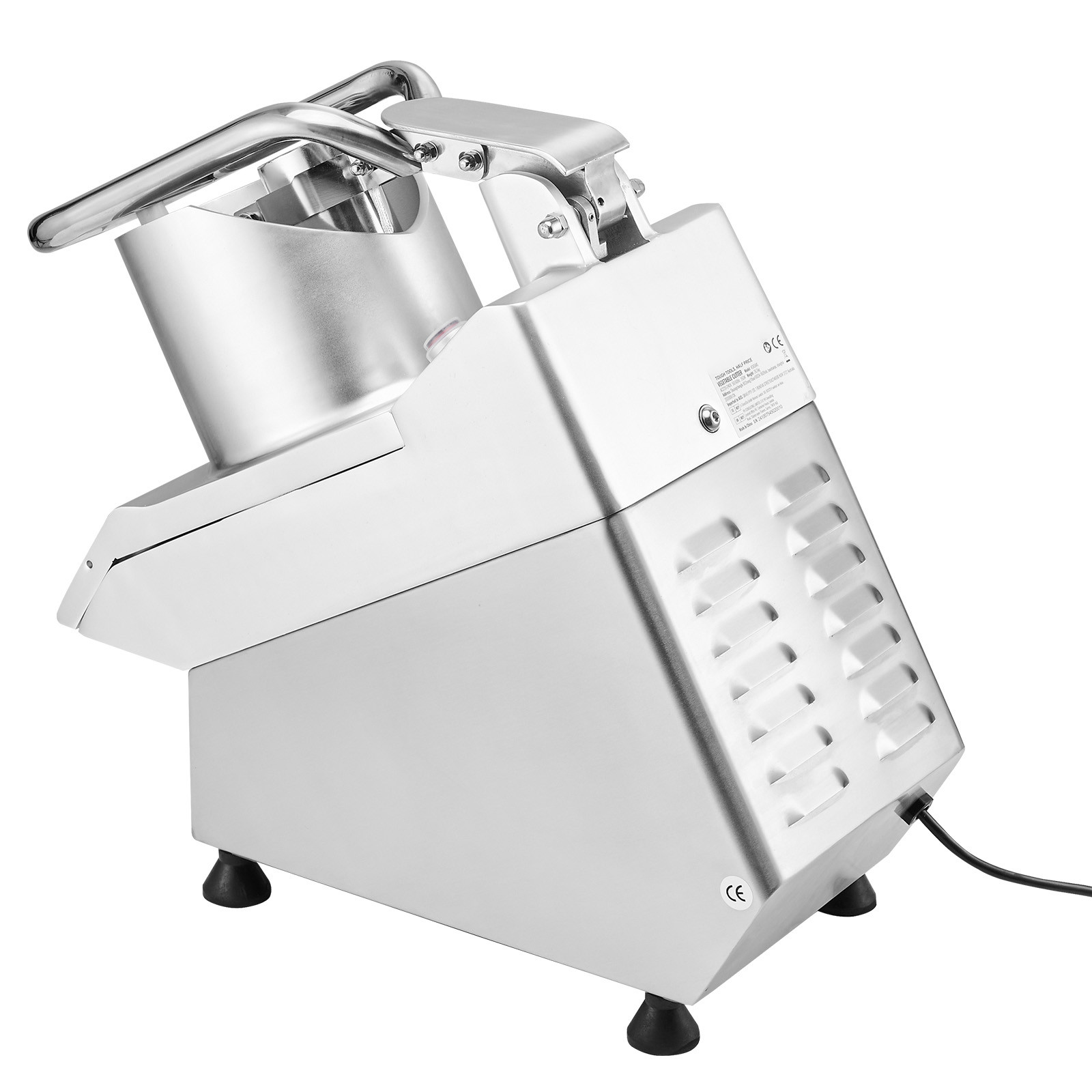 Food Processor Vegetable Chopper w/ 6 Blades Food-Grade Stainless Steel Blender