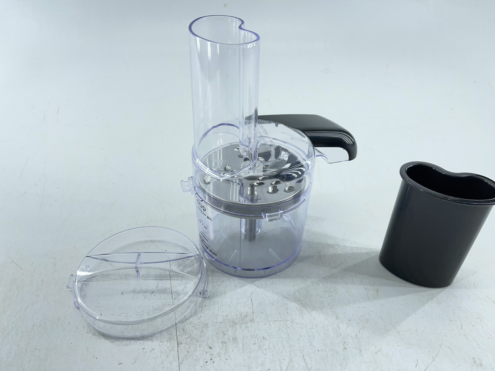 Mini Food Processor Chopper Work Bowl Top/Lid with Shredder Unbranded as is