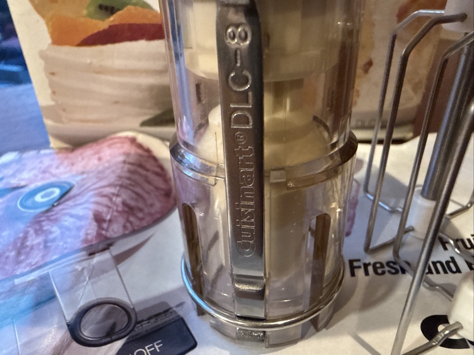 Cuisinart Whisk Attachment DLC-855 For DLC-8 Series Food Processors NOS