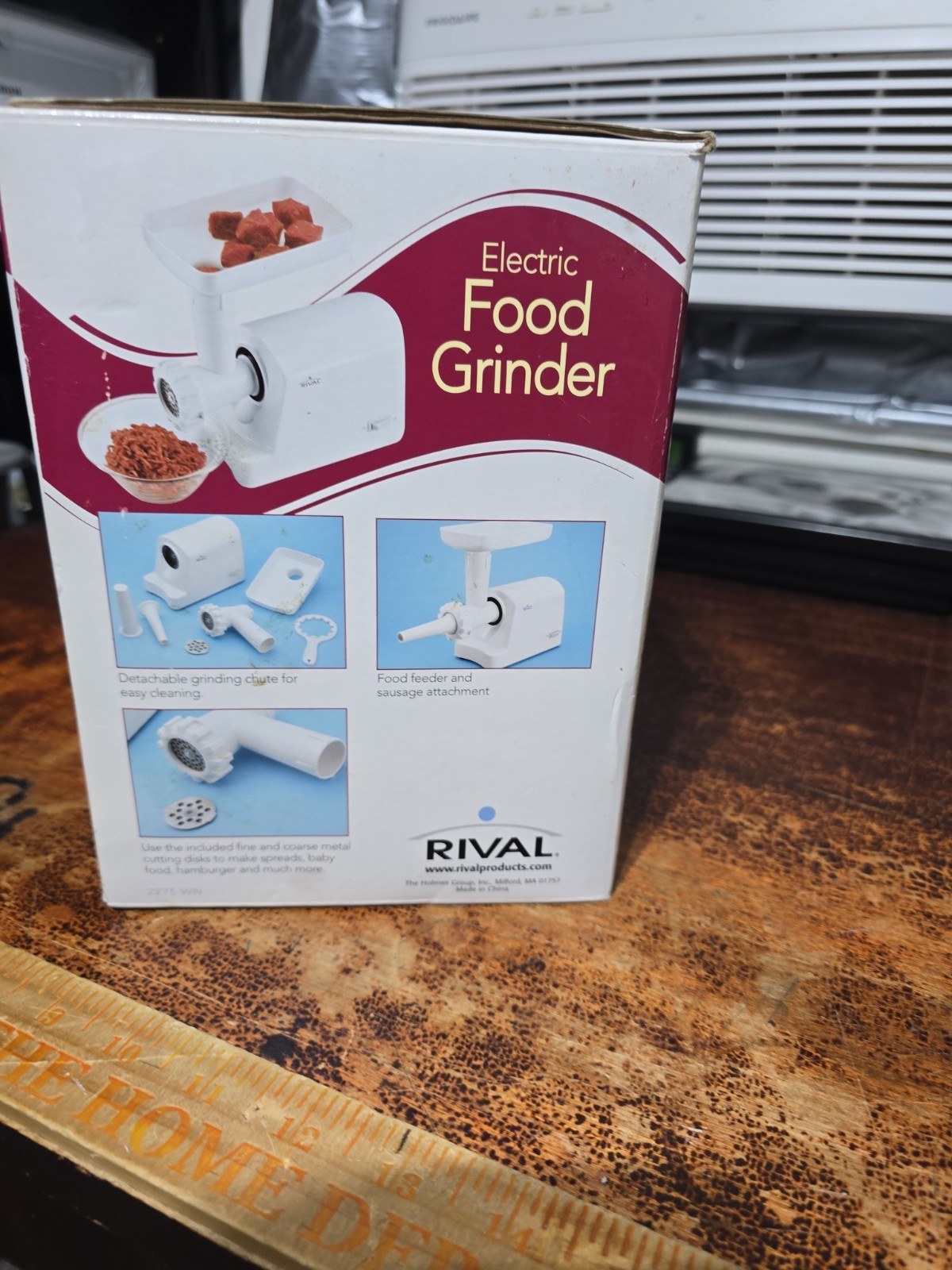 Rival Electric Meat Food Grinder Model 2275WN 200 Watts All Attachment Included