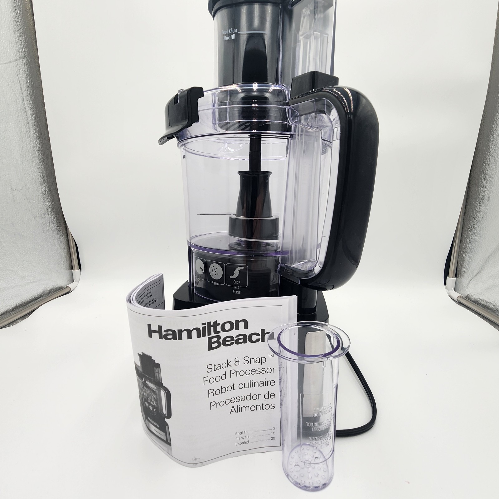 Hamilton Beach Stack & Snap Food Processor and Vegetable Chopper 70725A