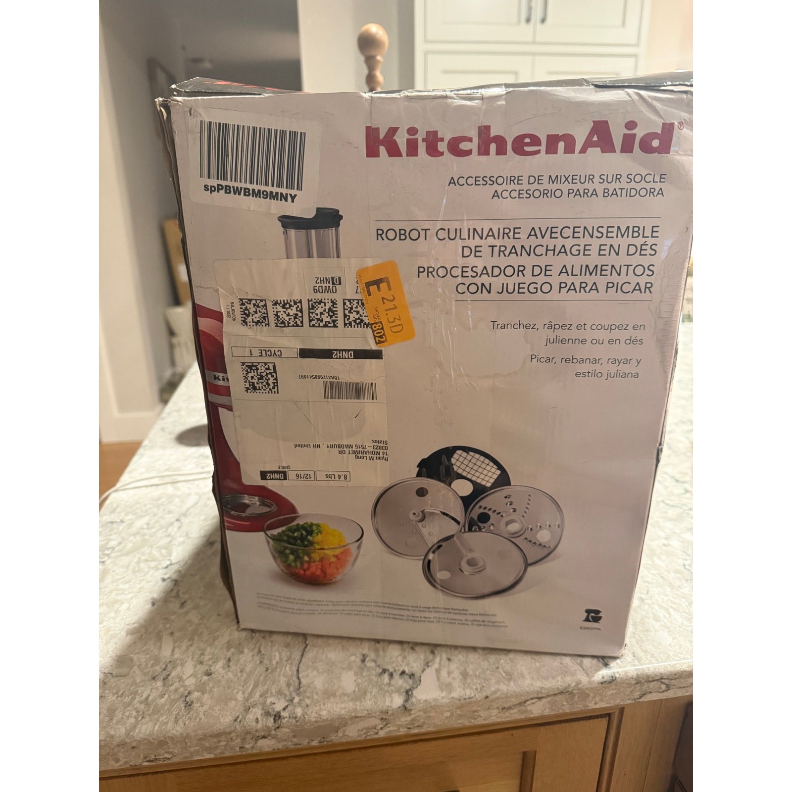 NEW KitchenAid Food Processor with Dicing Kit Attachment JM