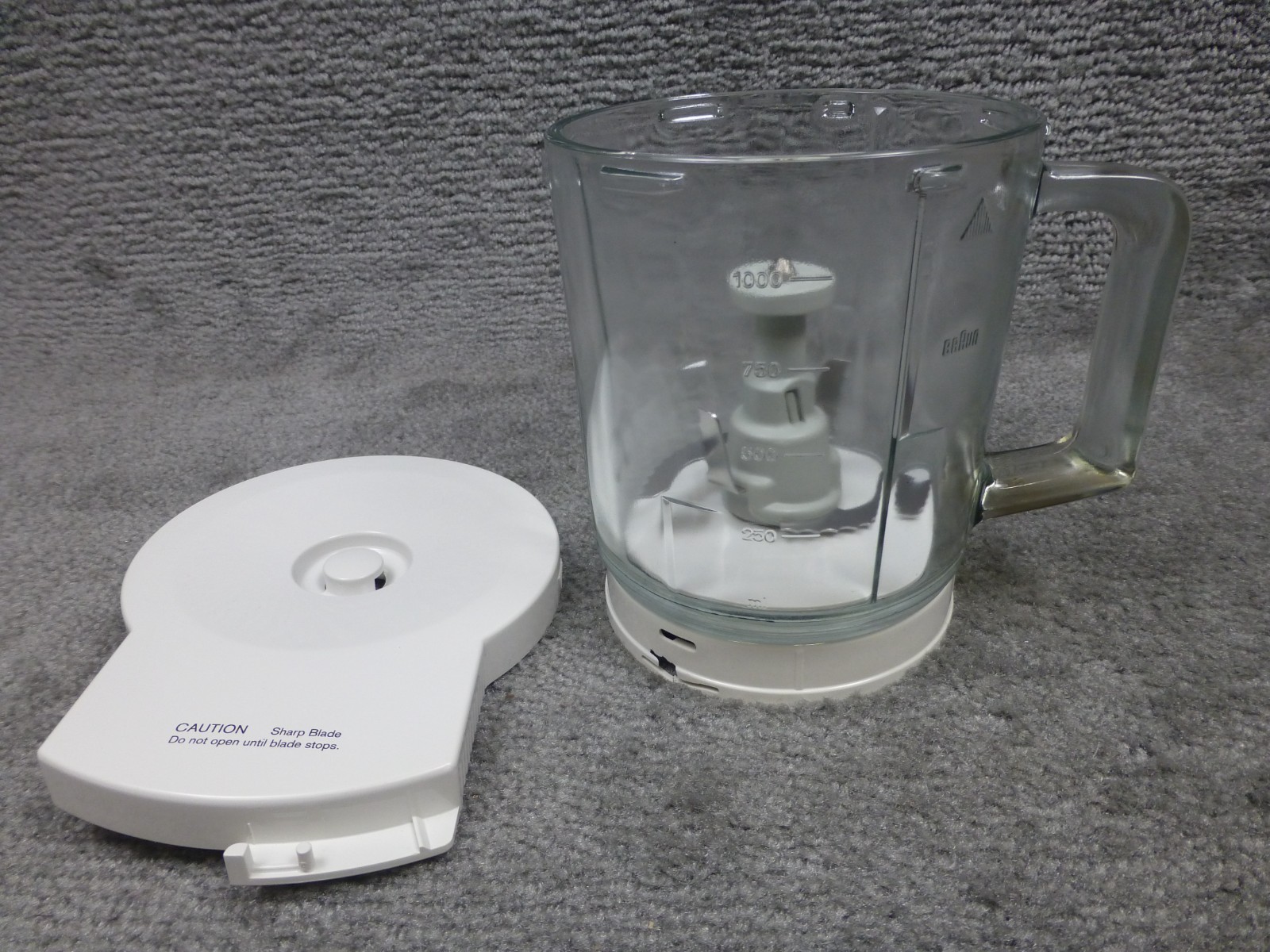 Braun 3210 Food Processor Blender Glass Jar Lid Blade EUC