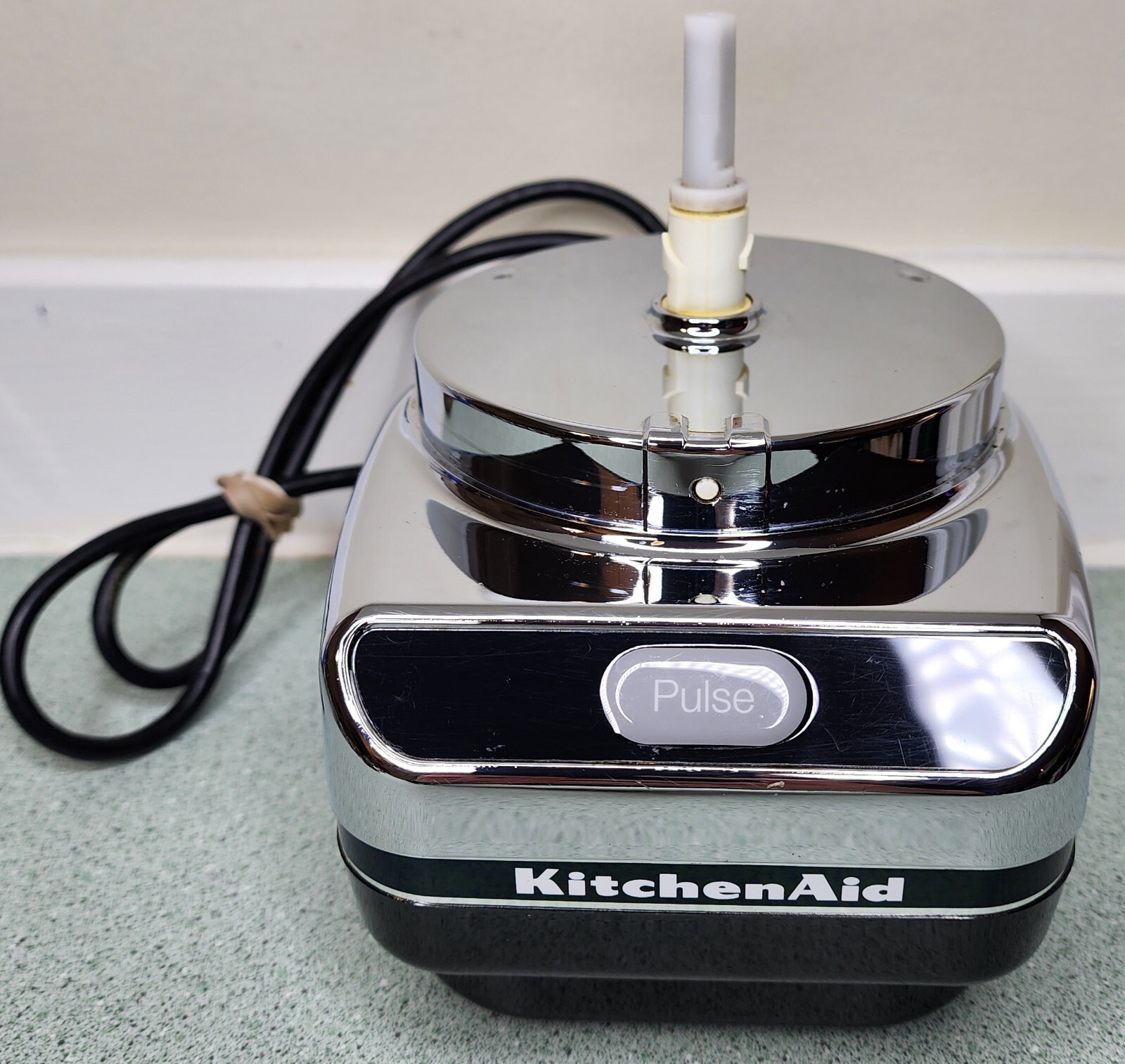 KitchenAid Chef’s Chopper KFC3100R2 KFC3100 Chrome Black Base Only Tested Works