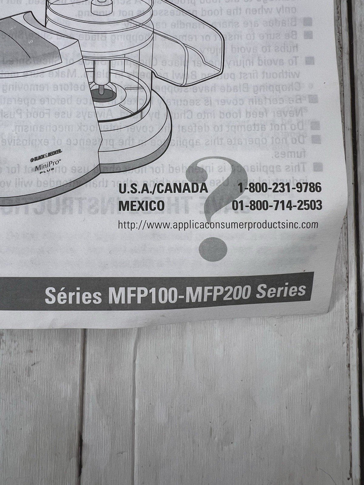 Black & Decker Mini Pro Food Processor MFP100 Replacement Parts Blade Cover Stem