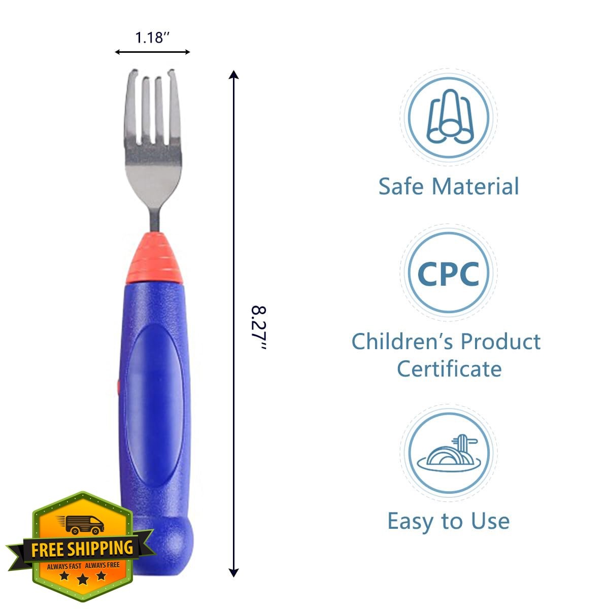 Electric Twirling Fork Spaghetti Noodles Blue
