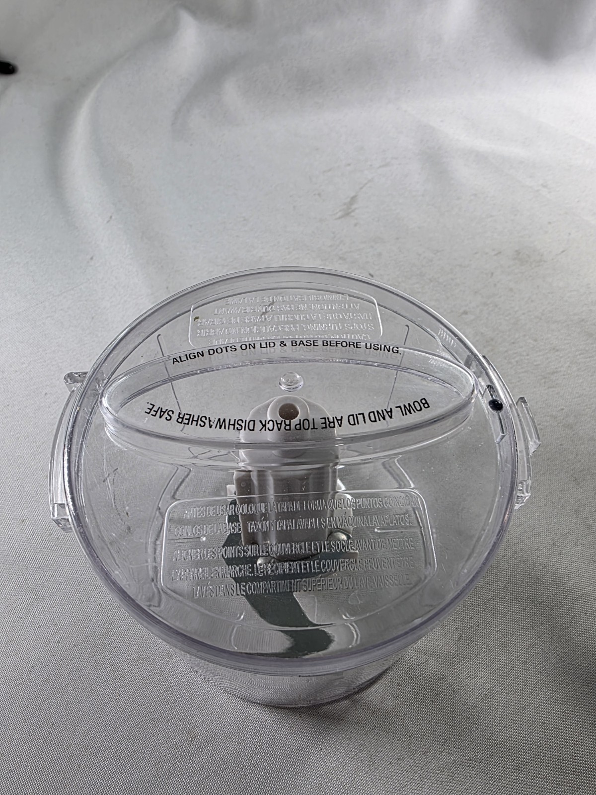 Black And Decker Food Handy Chopper HC-306 Work Bowl, Lid & Blade