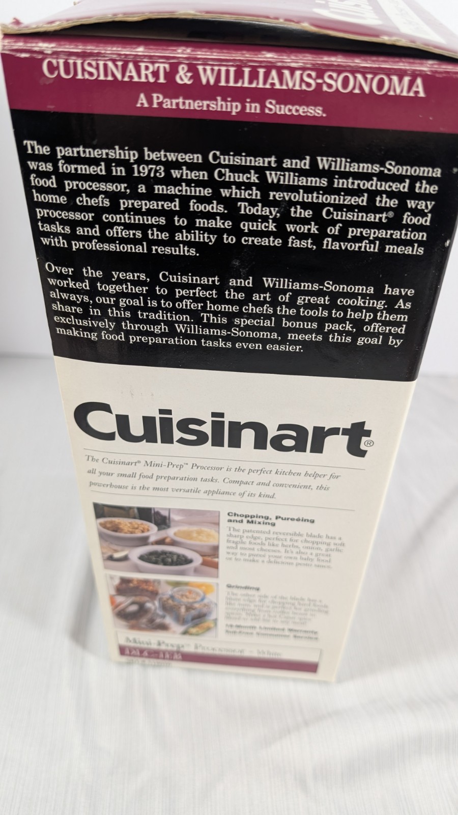 Cuisinart Mini-Prep Processor – White (Model DLC-1EB) Williams Sonoma Exclusive