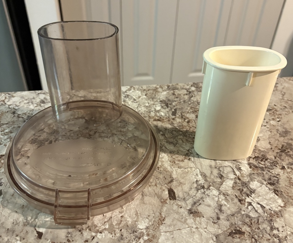 Cuisinart CFP-5A Food Processor Replacement Lid and Pusher Only Original OEM