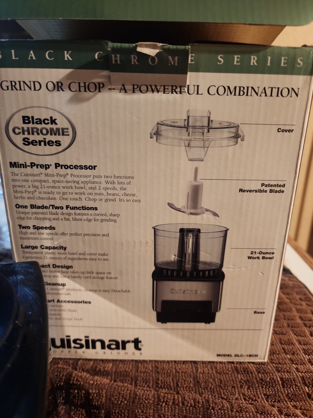 Cuisinart Mini Prep Food Processor DLC-1BCH Motor Base Part Only -NOT Working-