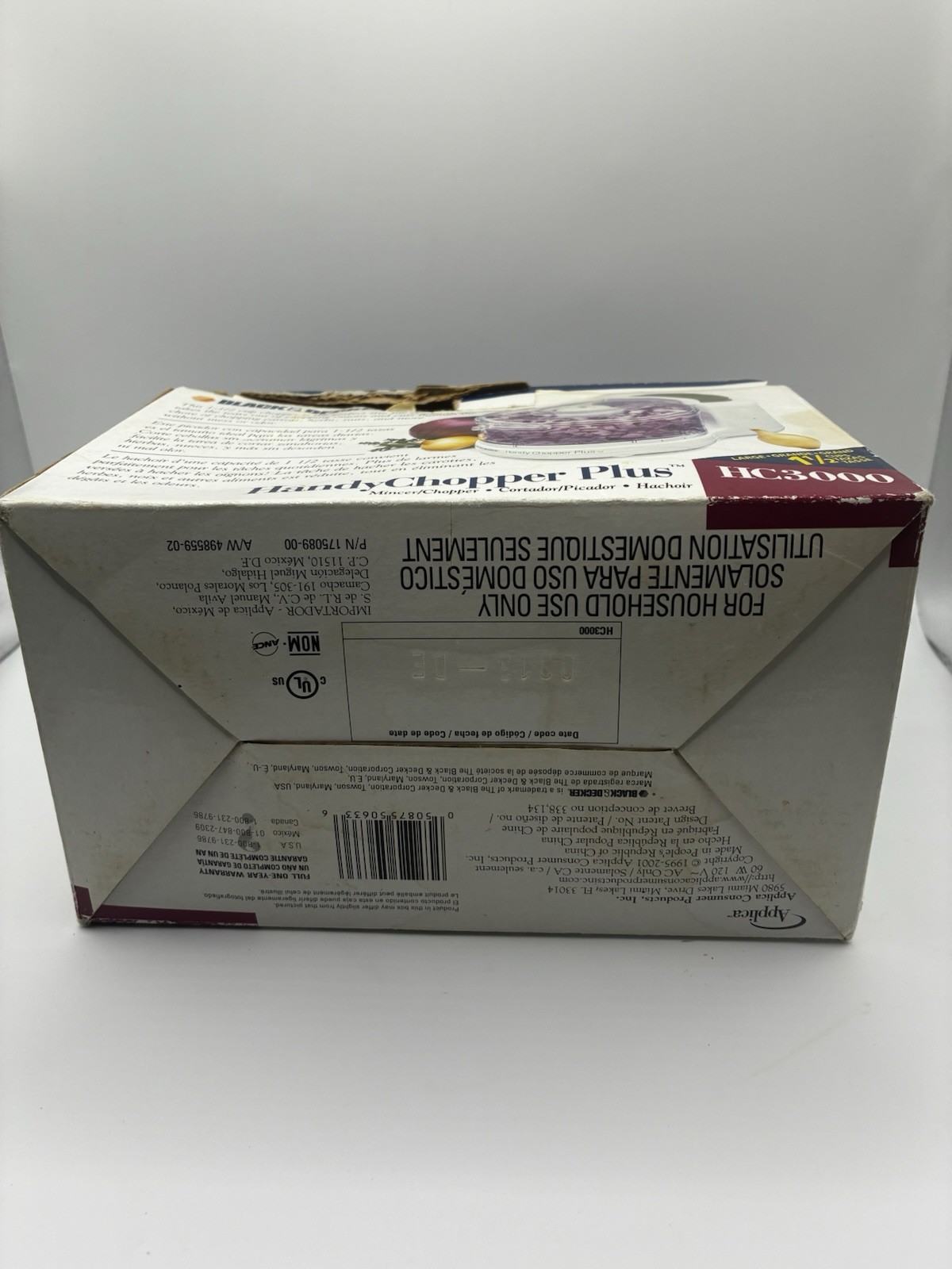 Black & Decker HC3000 Handy Chopper Plus Food Processor