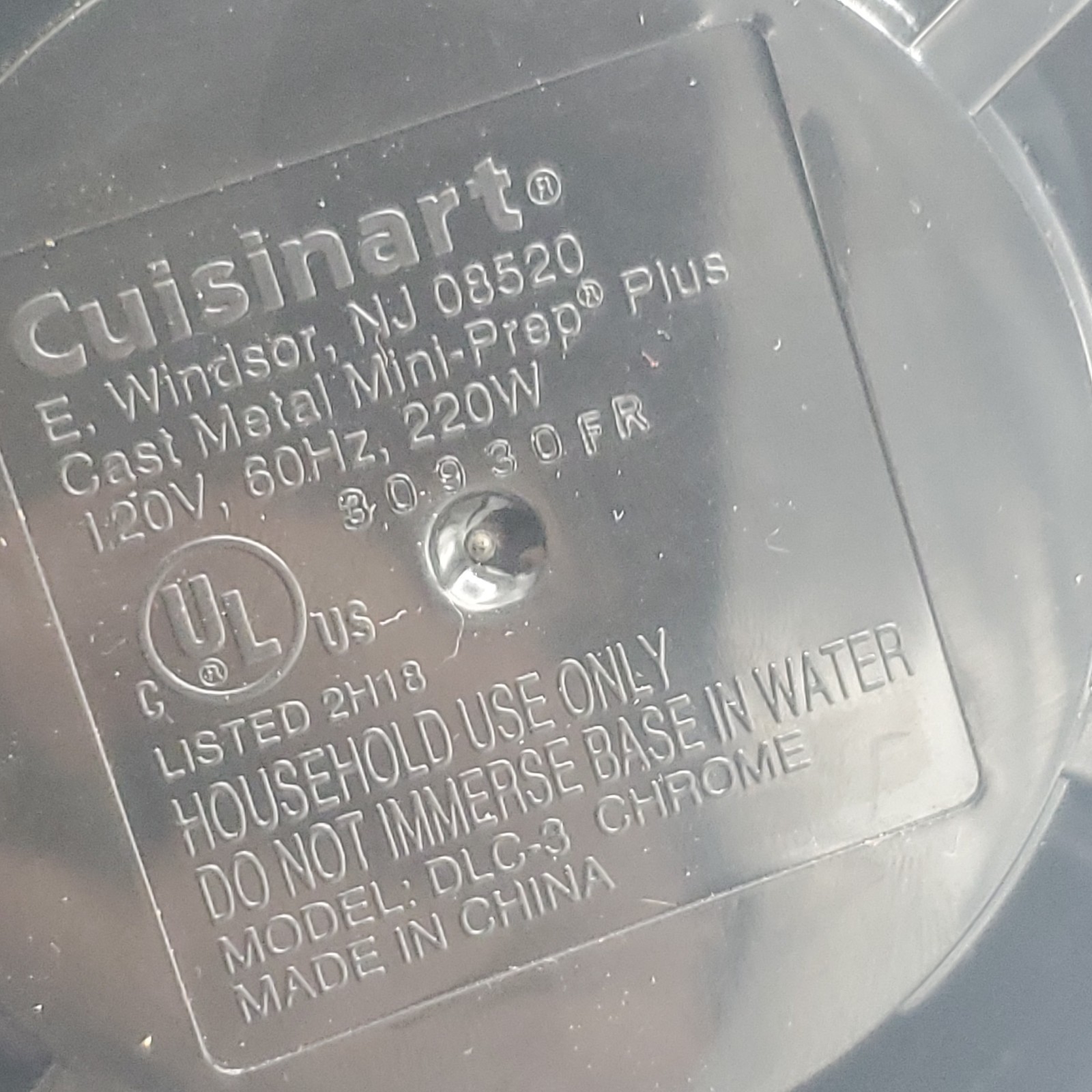 ​Cuisinart Mini-Prep Plus DLC-3 Food Processor Chopper Grinder Chrome Tested