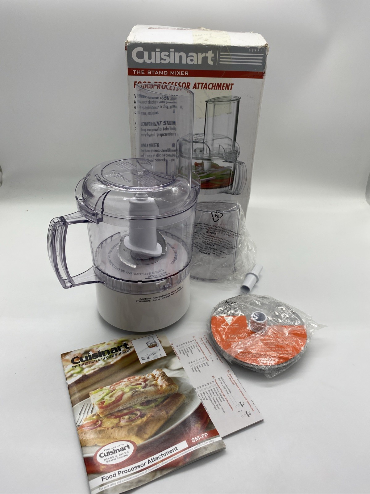 Cuisinart SM-FP Food Processor Attachment 3-Cup Stand Mixer NEW OPEN BOX