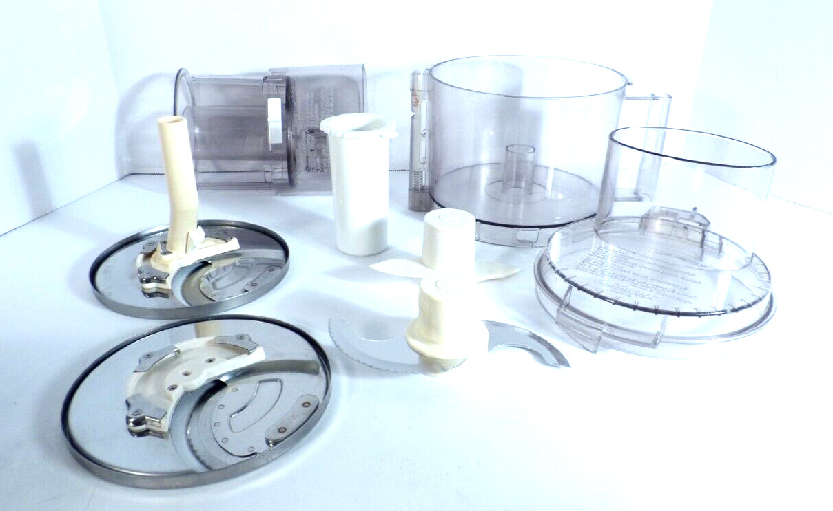 Cuisinart Food Processor Custom 11 w/ Stem Adapter, 2 slicers + Dough & S Blade