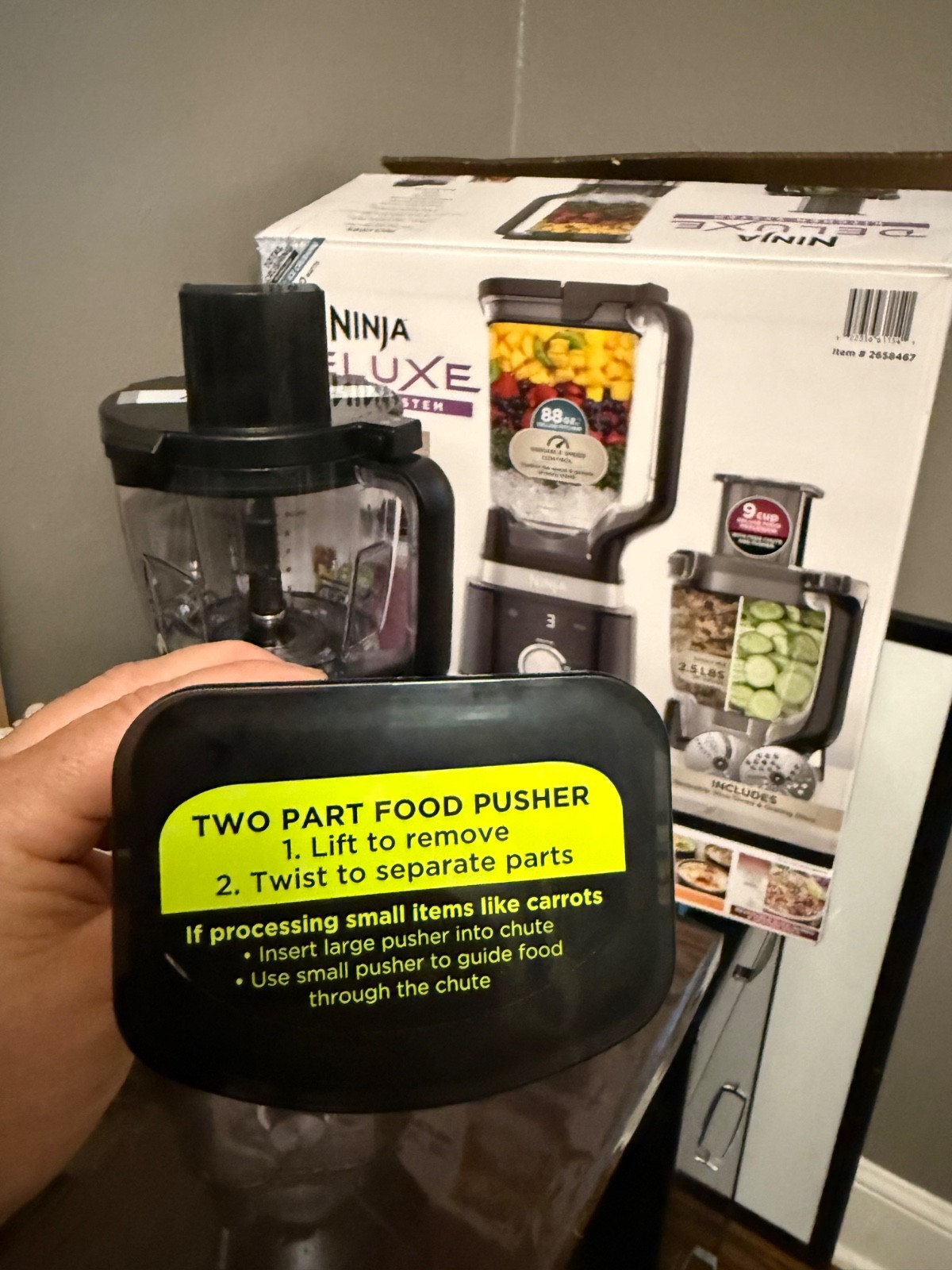 Replacement PUSHER for 9 cup Food Processor Ninja Deluxe Kitchen System CO905KS