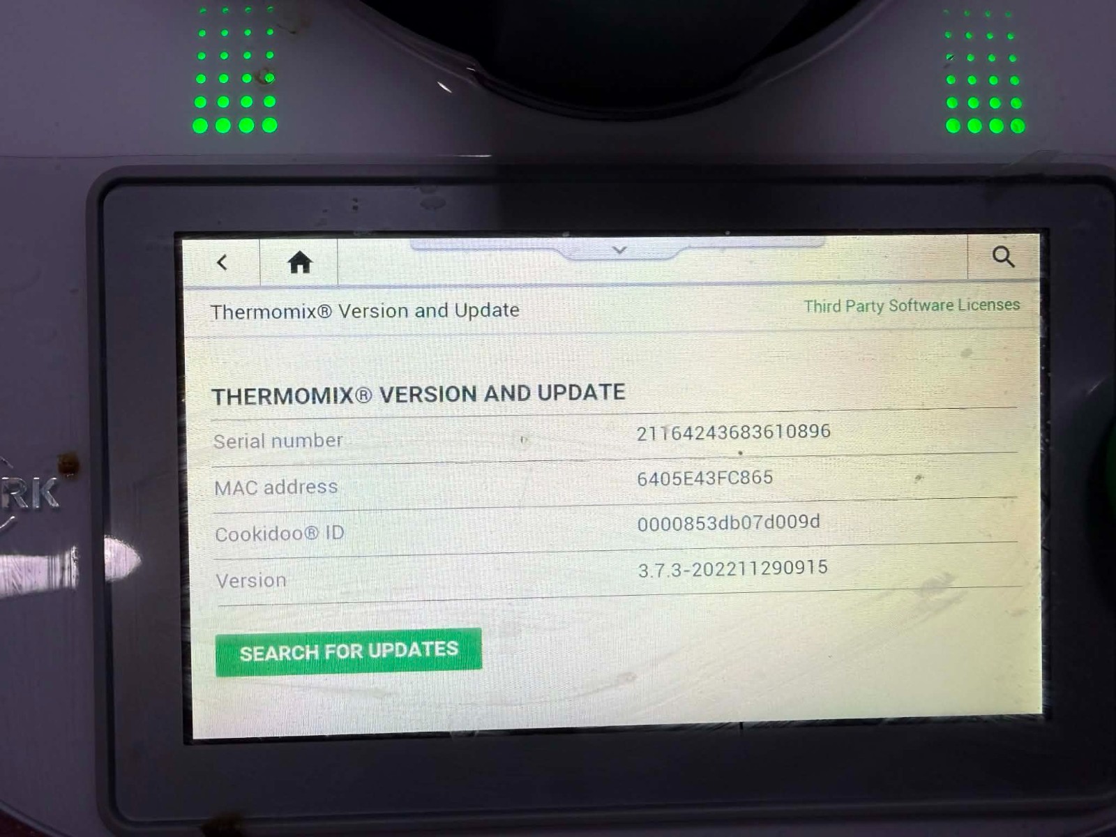 Vorwerk Thermomix TM6-5 All In One Cooker Wifi Food Processor 1300W Gemany