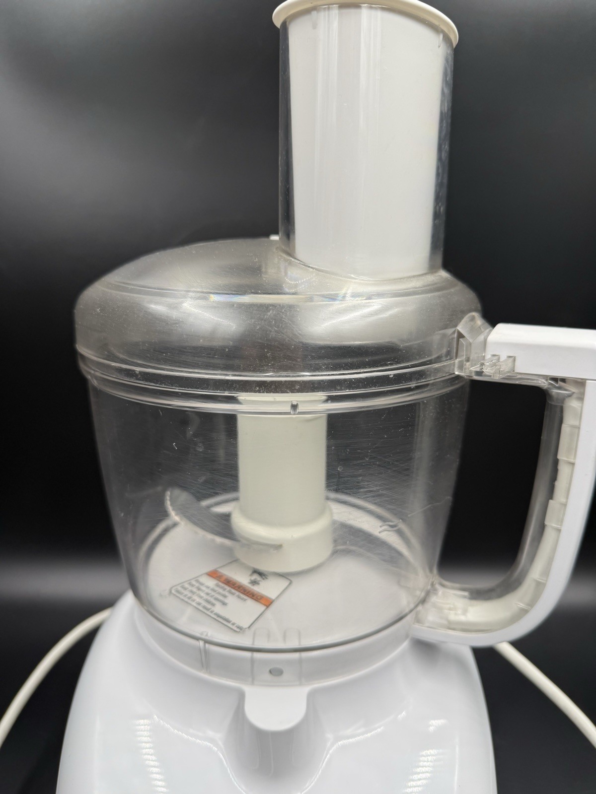 White Kitchenaid Classic 9 Cup Food Processor Model: KFP710WH1 Tested EUC