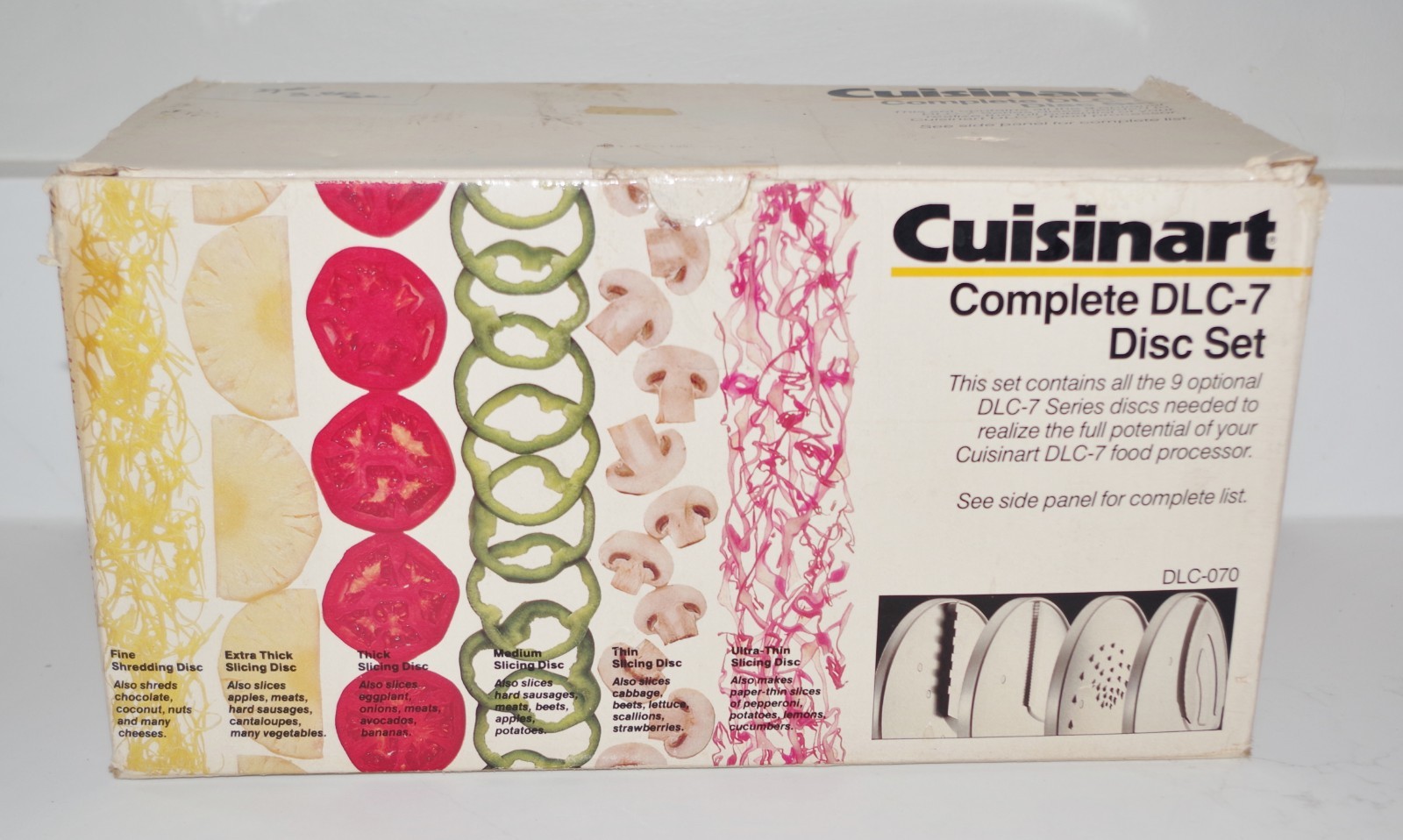Cuisinart Complete DLC-7 Series 9 Piece Disc Set-Japan-NIB