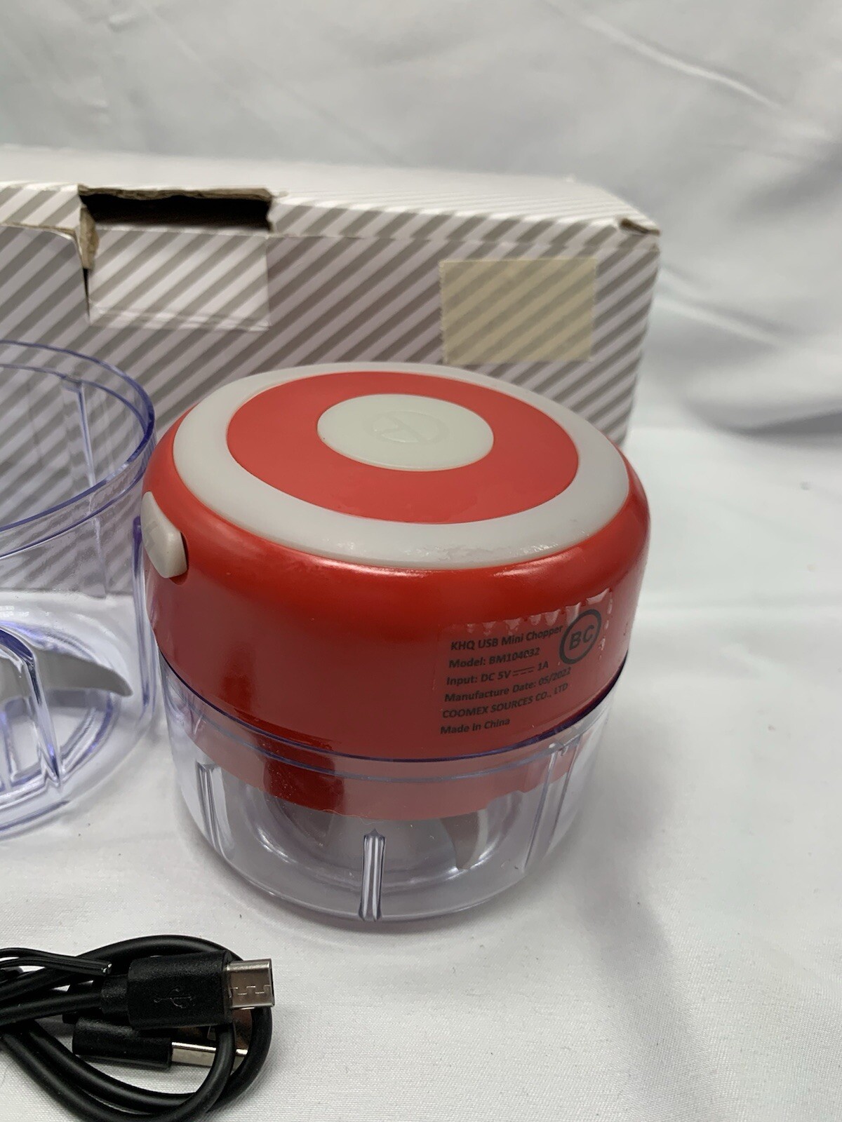 USB Mini Electric Food Processor Chopper Blender Masher Grinder Portable Kitchen
