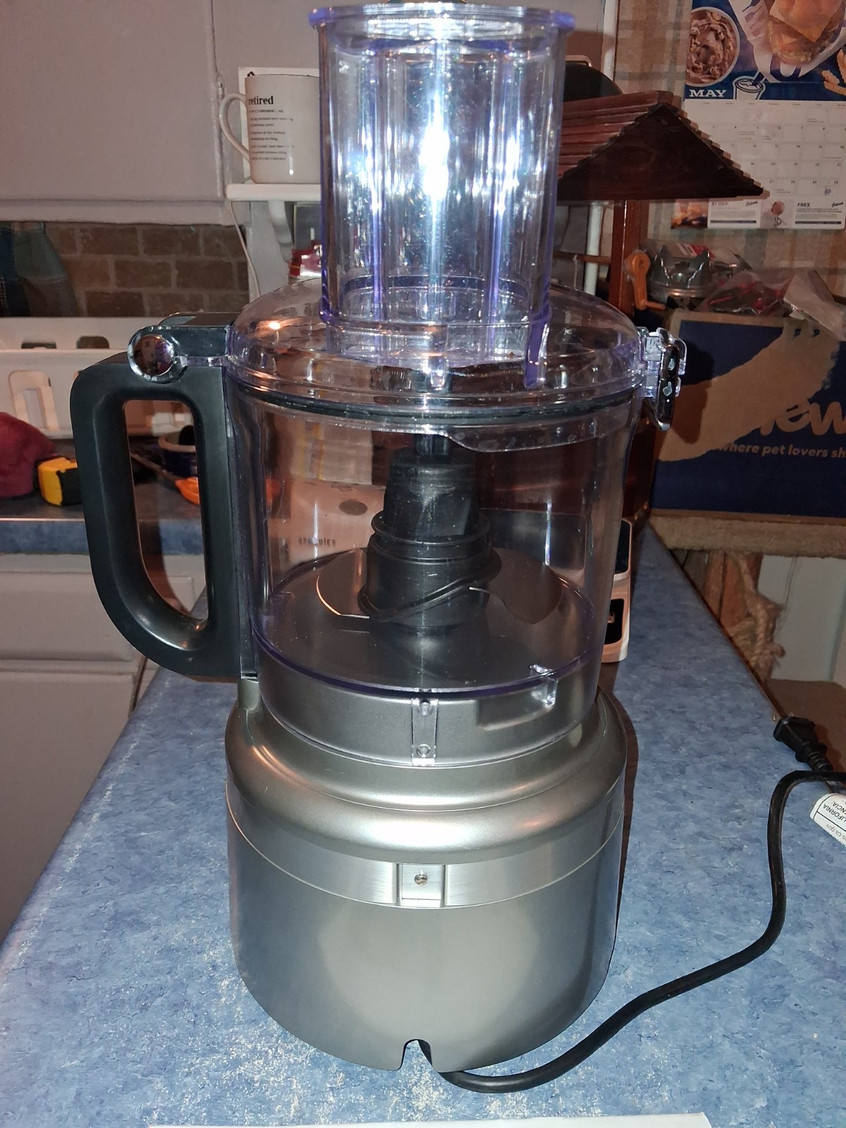KitchenAid 7Cup Food Processor Contour Silver Chopping Blade Only-Used 1 Time