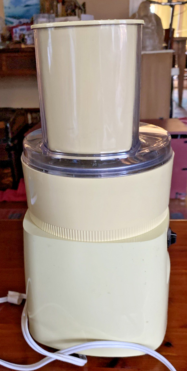 VTG Oster Food Crafter Slicer Shredder French Fry Cutter Model 341 Harvest Gold