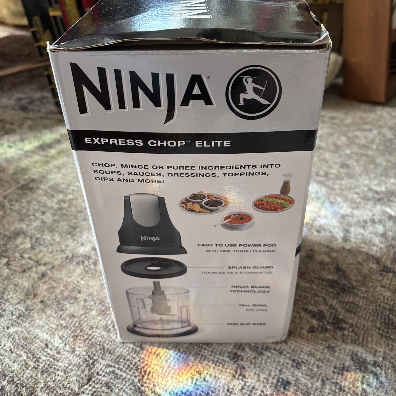 Ninja NJ100GR 16.0 oz. Food Chopper, Food Processor-Black NIB-Factory Box/wrap!!