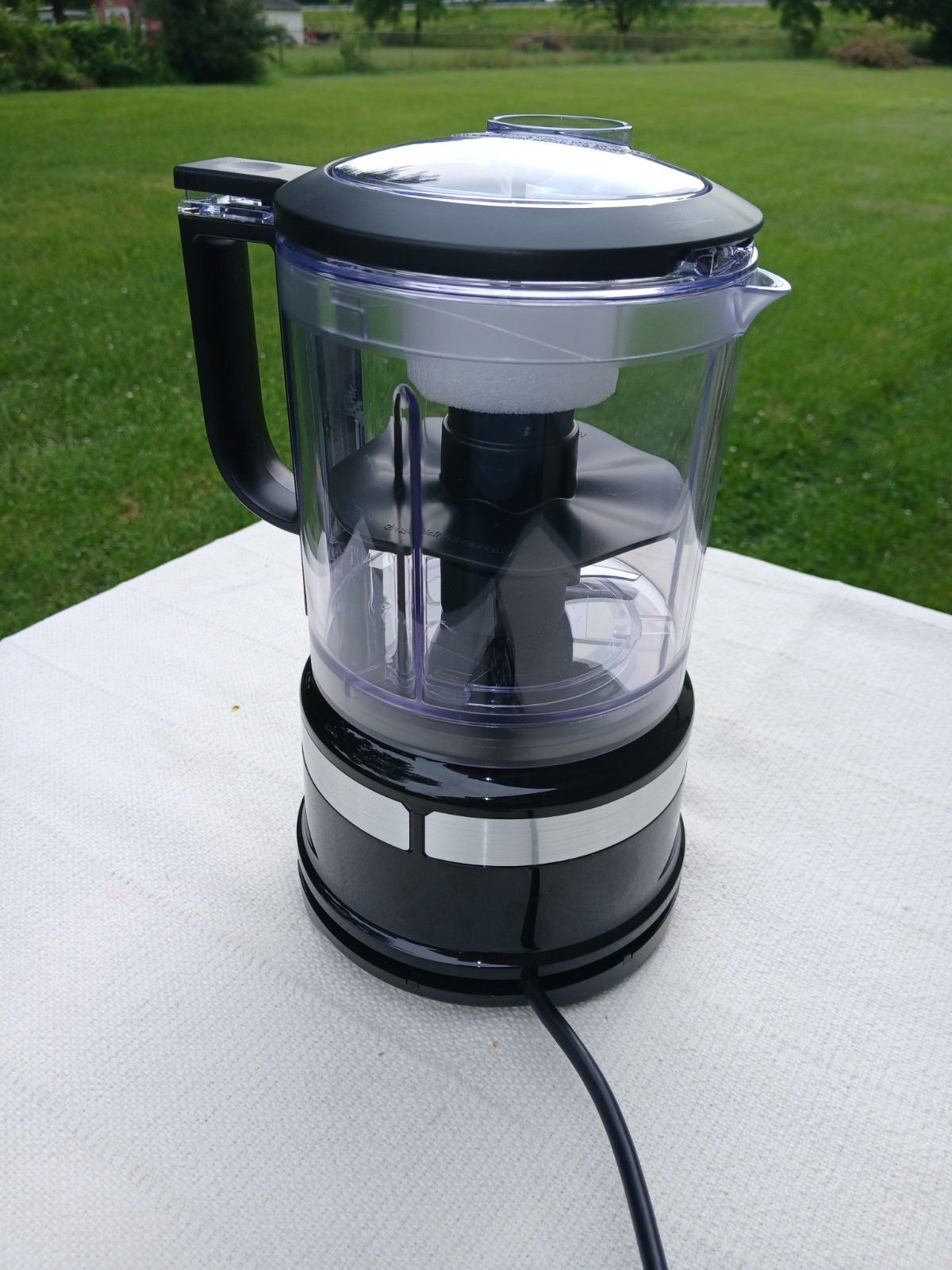 KitchenAid 5 Cup Food Chopper Black KFC0516BM: Stainless Steel Blades