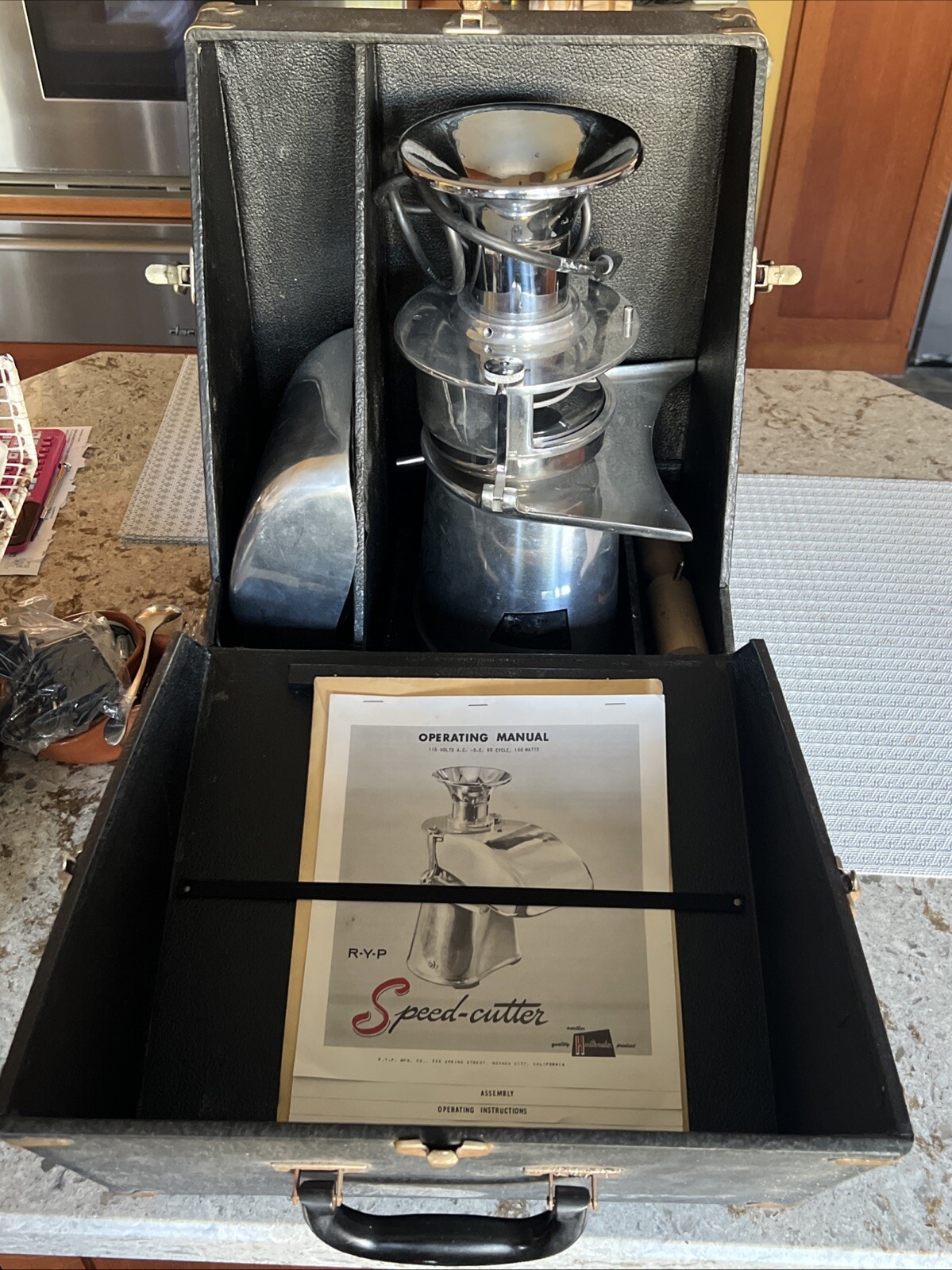 Vintage RYP Healthmaster Centrifugal SS Speed-cutter Food Processor Steampunk