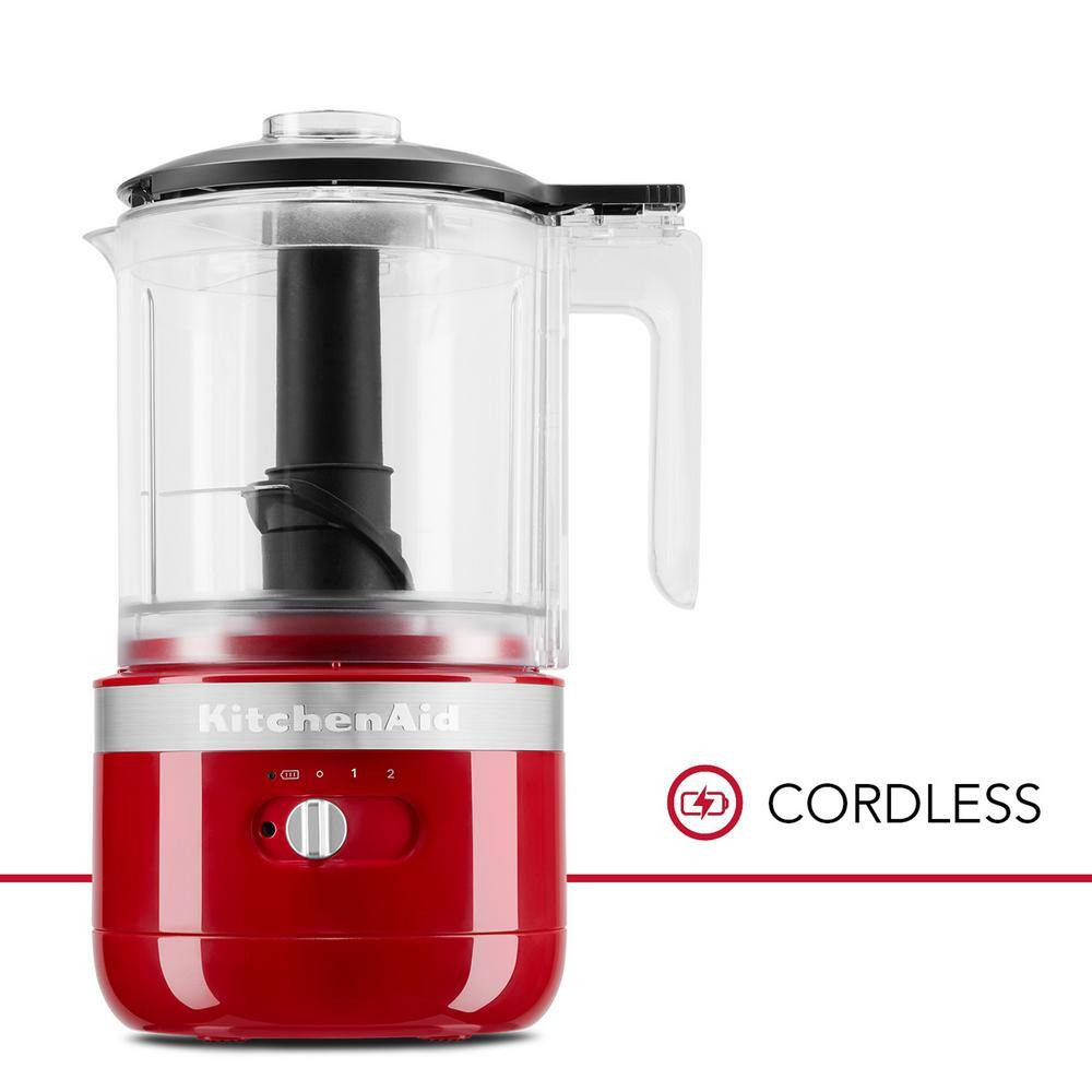 Cordless 5 Cup Empire Red Food Chopper Free Shipping New