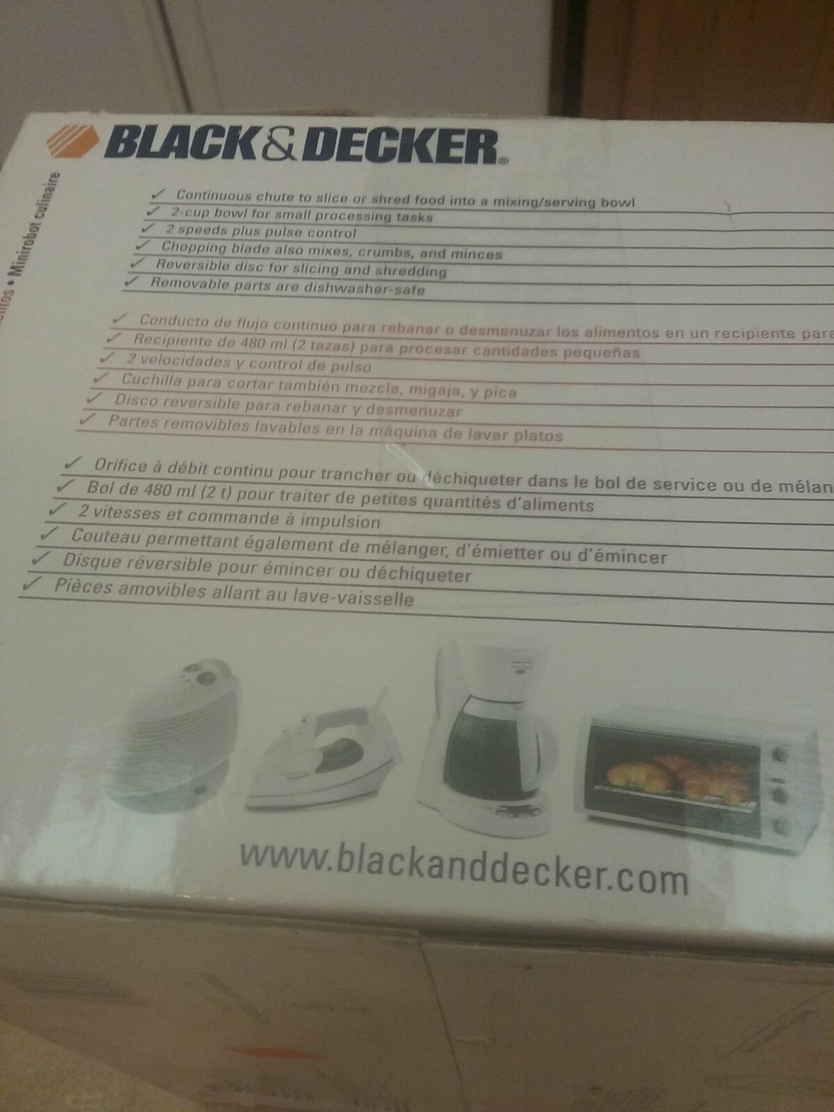 Black and Decker MiniPro Plus Food Processor chopper shredder MFP200T