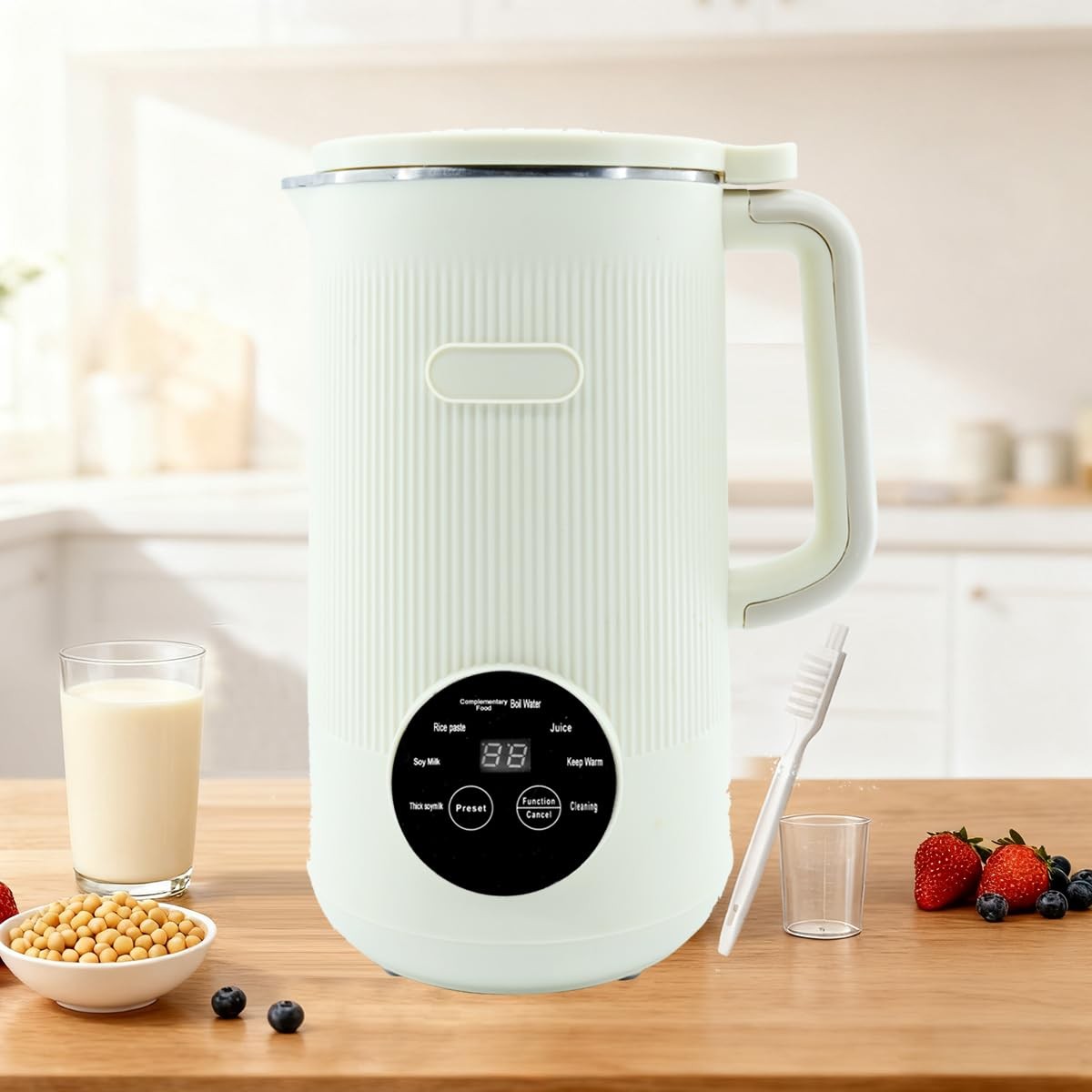 8-in-1 Automatic Soy Nut Milk Maker,40oz Soy Milk Maker for Homemade Almond,O…