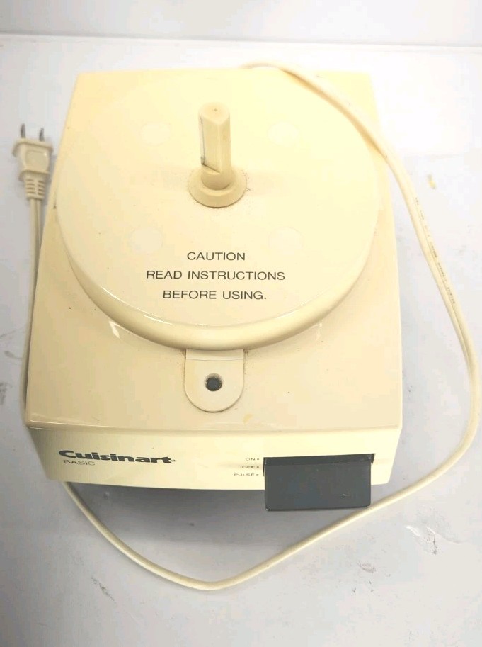 Cuisinart Basic Food Processor Motor Base Replacement Part With Use/Care/Recipes