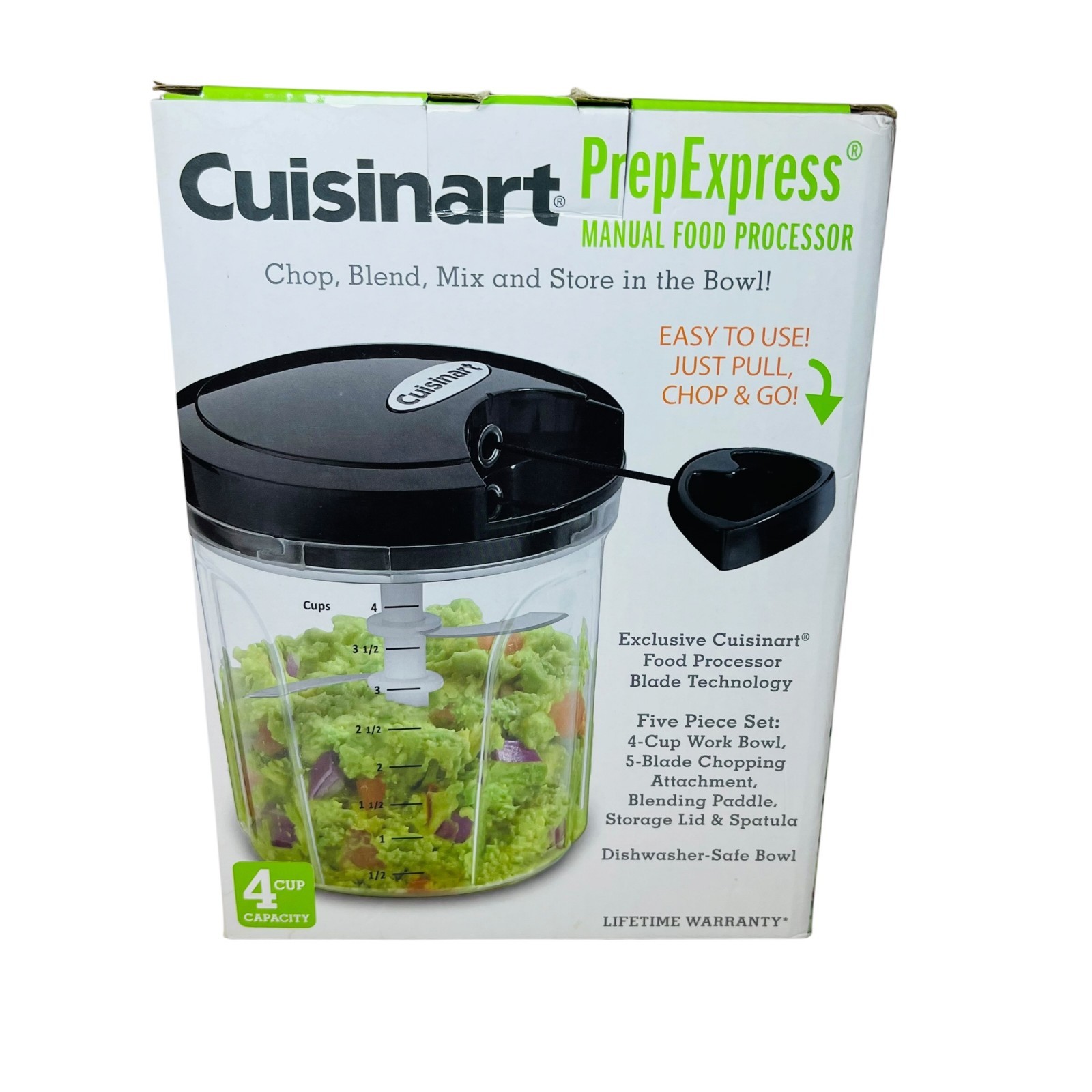 Cuisinart Prep Express Manual 4 Cup Food Processor CTG-00-PCH4 NEW In Box/UNUSED