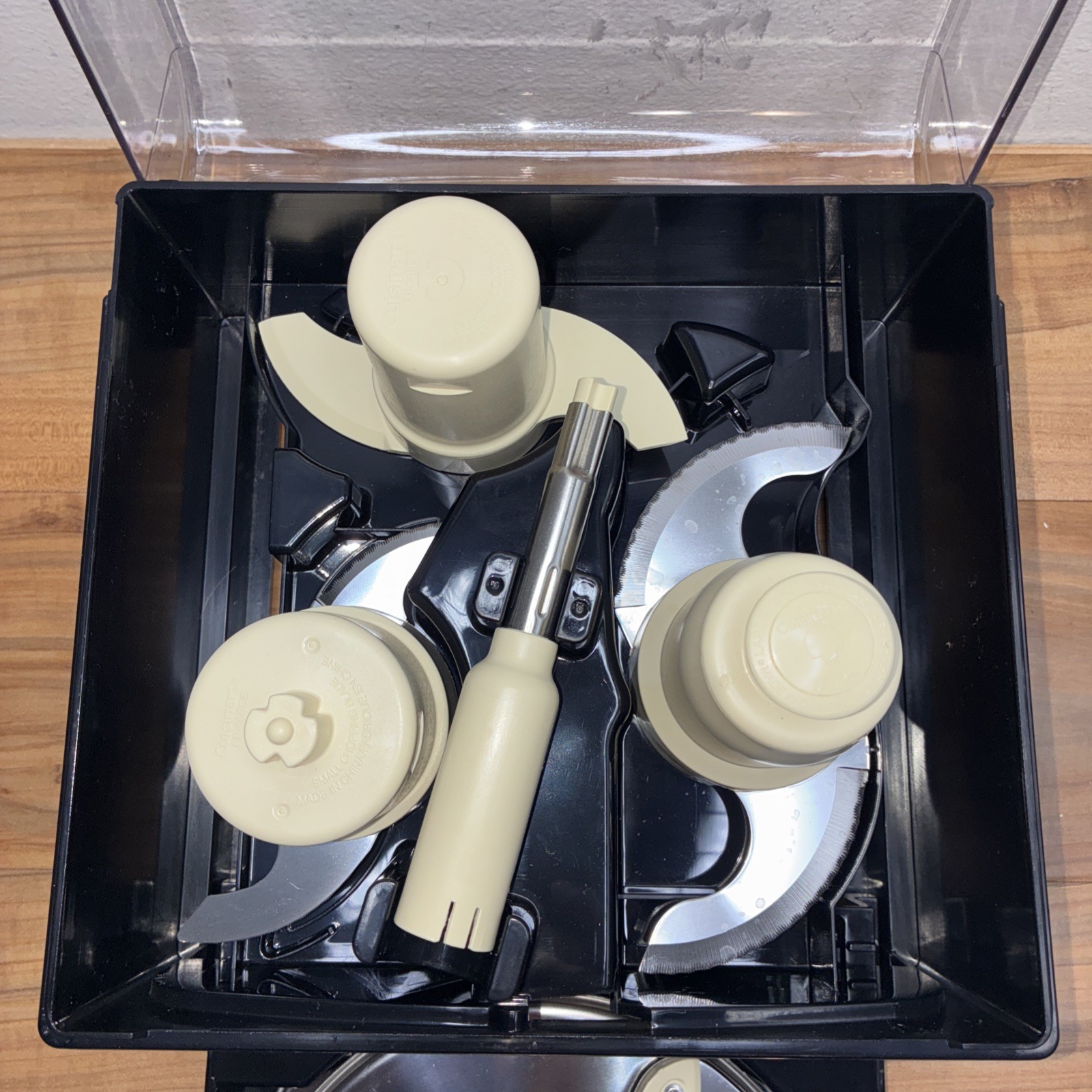 Cuisinart FP-14BKCS FP-16 Food Processor Blades Stem Shredder Slicer Storage Box