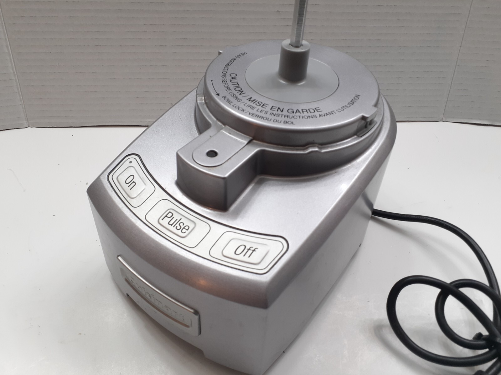 Cuisinart MFP-108 Elite Series Motor Base Only Replacement Part Silver Tested