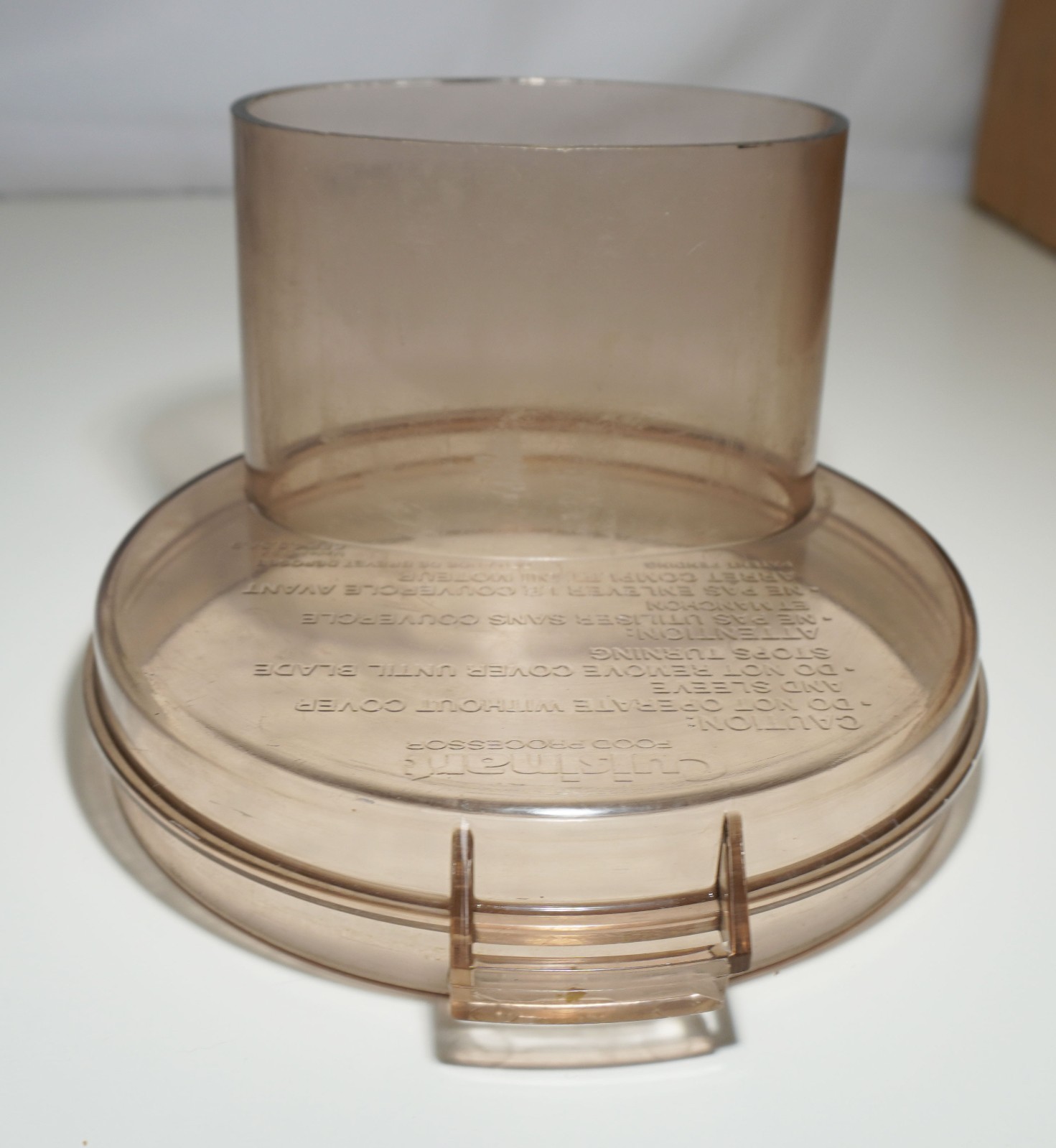 Cuisinart Food Processor CFP-9, 9A, 5A, 5, 4 Replacement Amber Lid France VTG