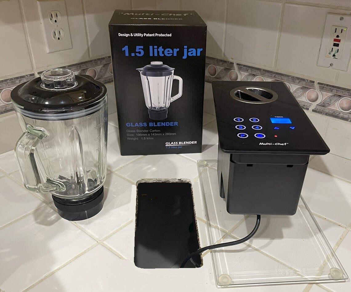 Built-in Blender & Food Processor (re: Nutone Food Center) 1000W in counter moto