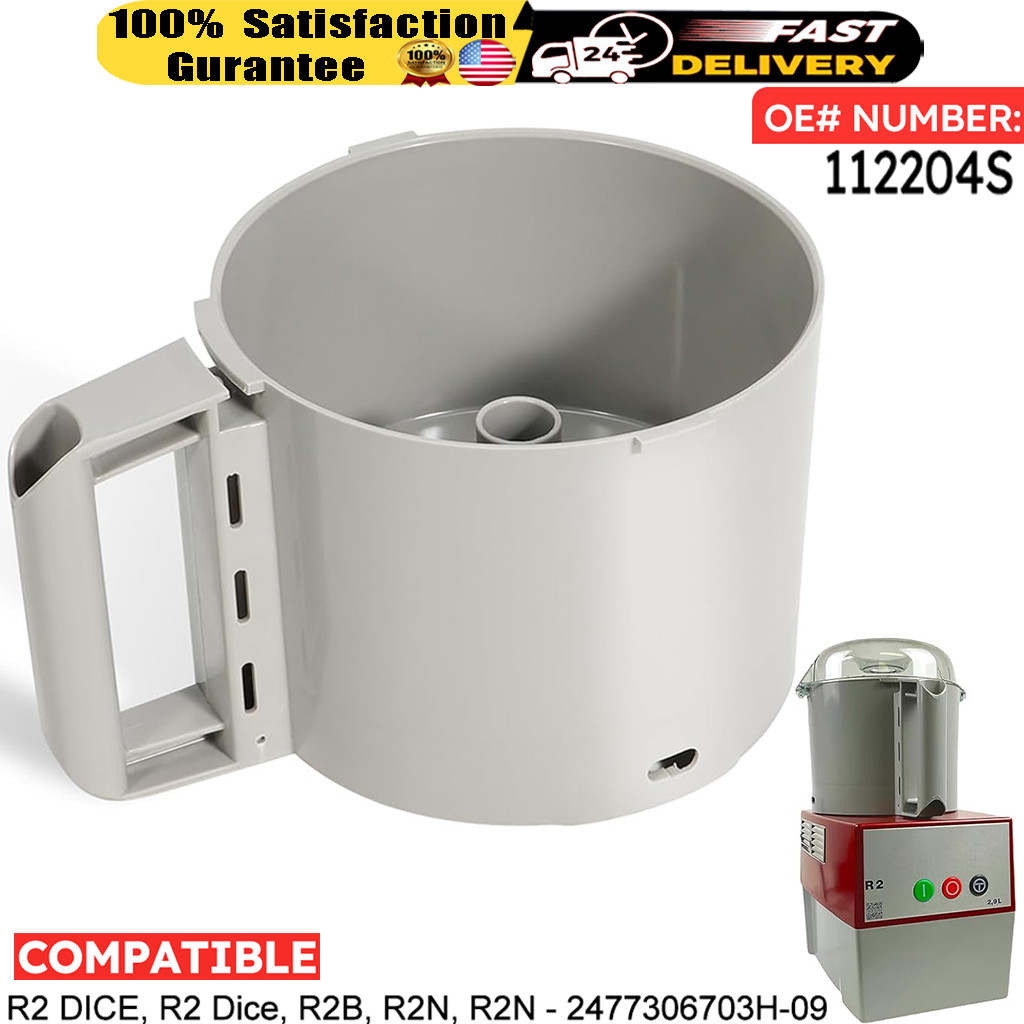 112204S Cutter Bowl For Robot Coupe R2 R2B R2N R2 Dice Food Processors 3-Quart