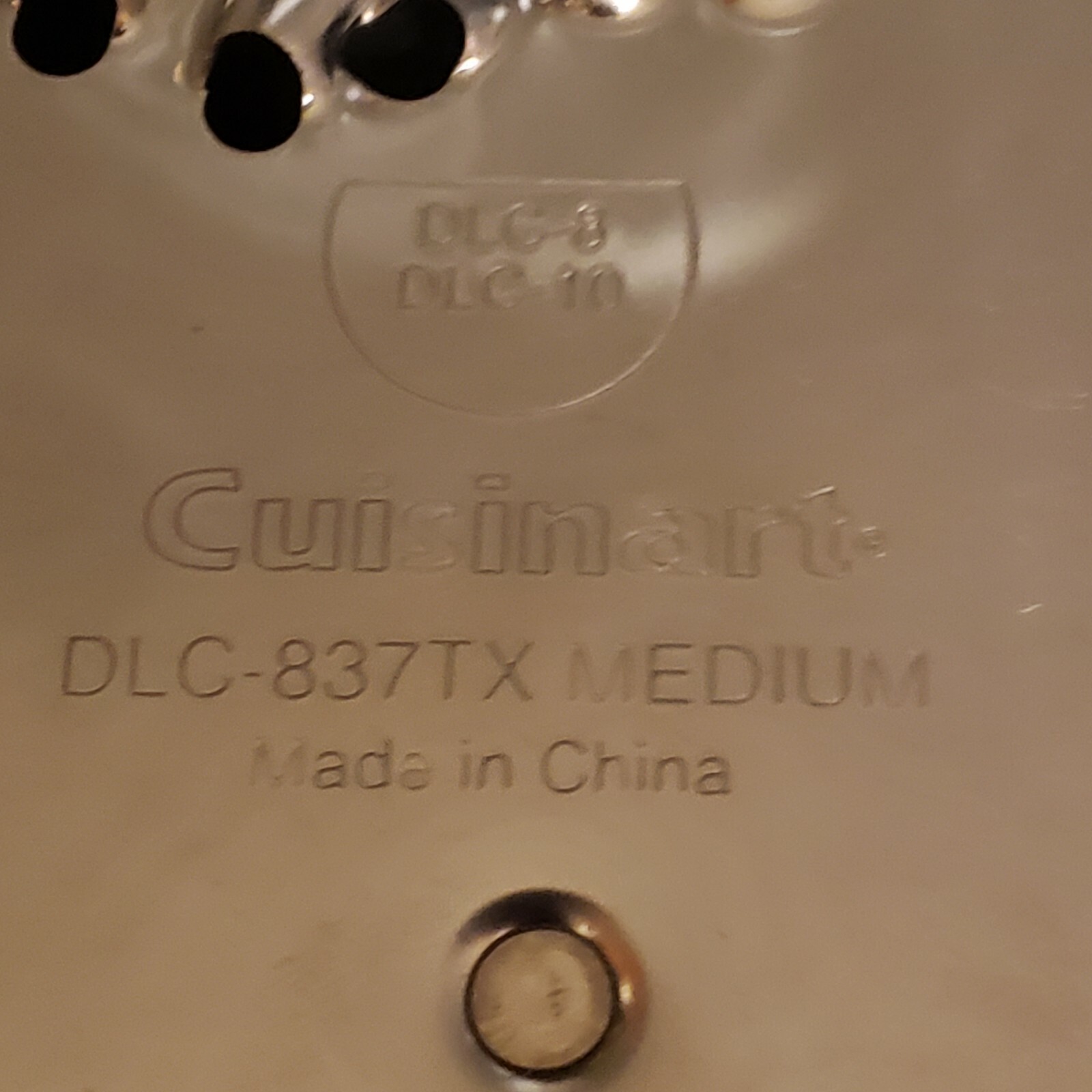 3 Cuisinart DLC-8 DLC-10 Disc’s DLC-837TX med., DLC-844TX 4mm, DLC-842TX 2mm