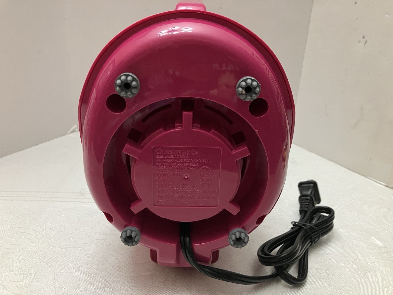 Cuisinart DLC-4A Mini-Prep Plus 3 Cup Food Processor Chopper Hot Pink DLC-2AWBC