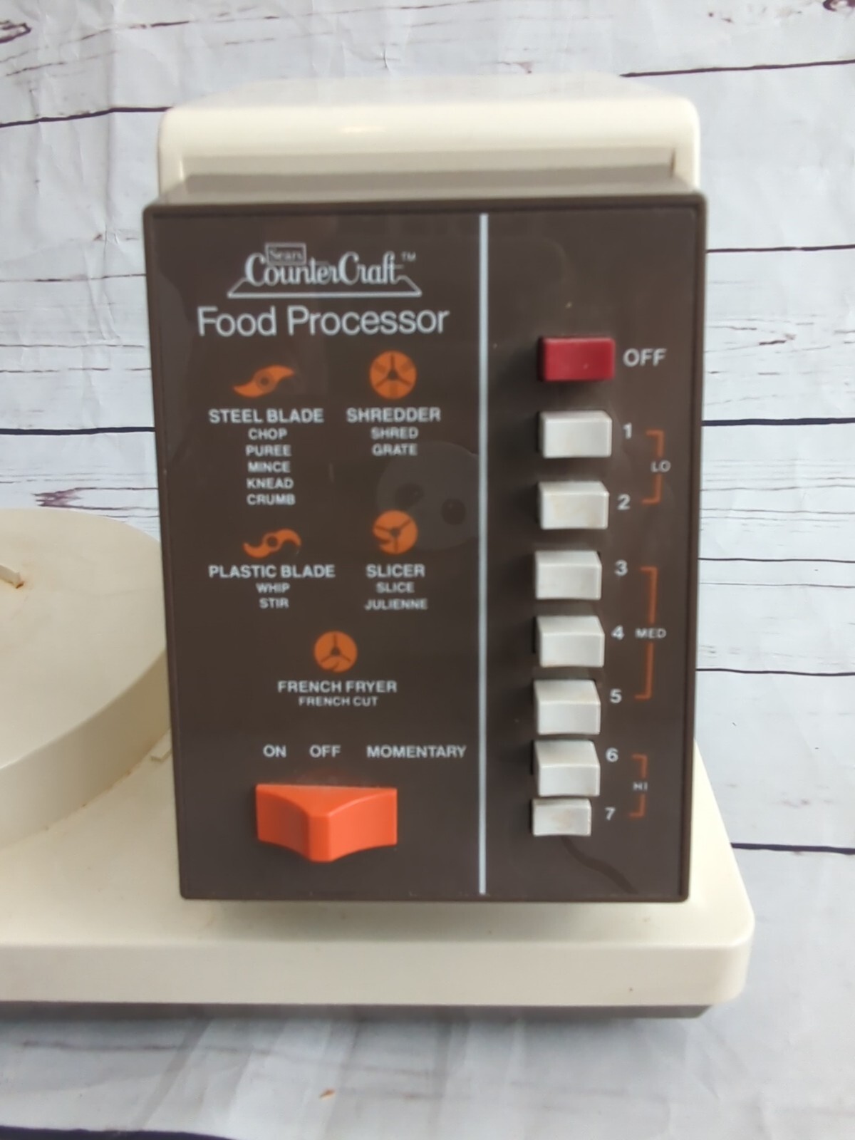 Sears Countercraft Food Processor, 7 Speeds, Base Blades Bowl Instructions works