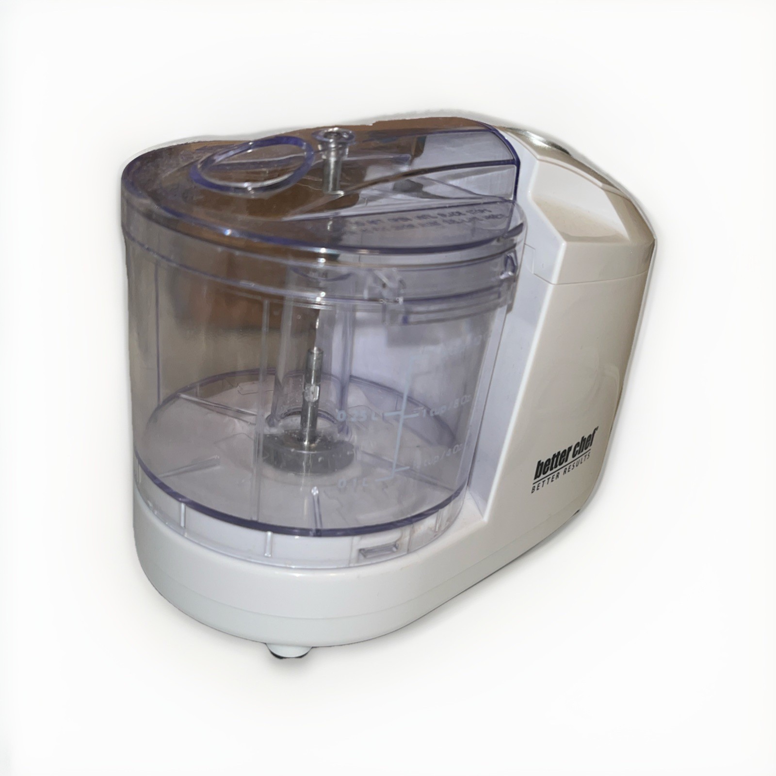 Better Chef 1.5-Cup Mini Food Processor Pulse Switch White (Needs Blade)