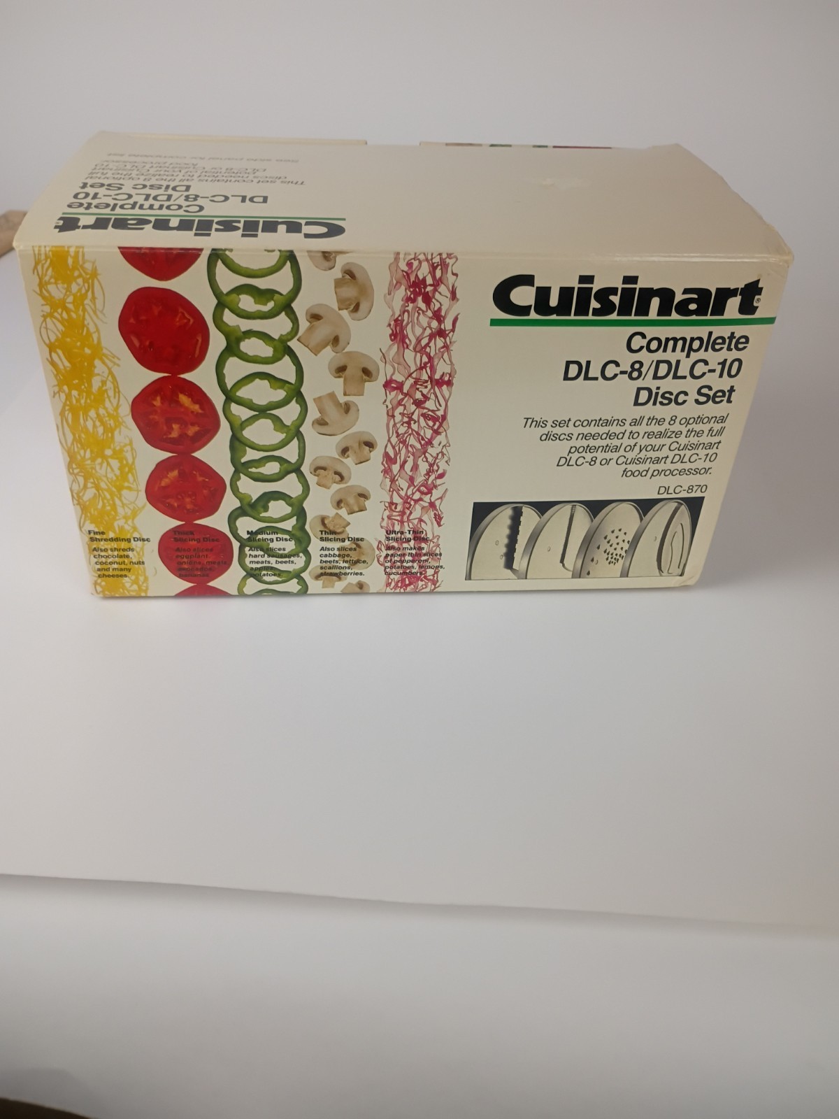 Cuisinart DLC-870 Complete 8pc Disc Set DLC-8/DLC-10 Food Processor New